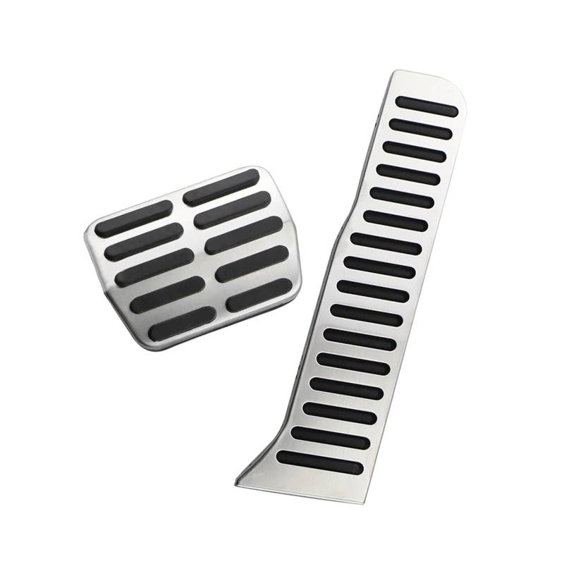 zyppk Auto-Pedalabdeckung, passend for Volkswagen, passend for Golf, 5 6 Jetta GTI Scirocco EOS Tiguan Passat B6 B7 CC R-Linie Kraftstoff-Fußstützen-Pedalpolster Autopedalschutz(2Pcs AT) von zyppk