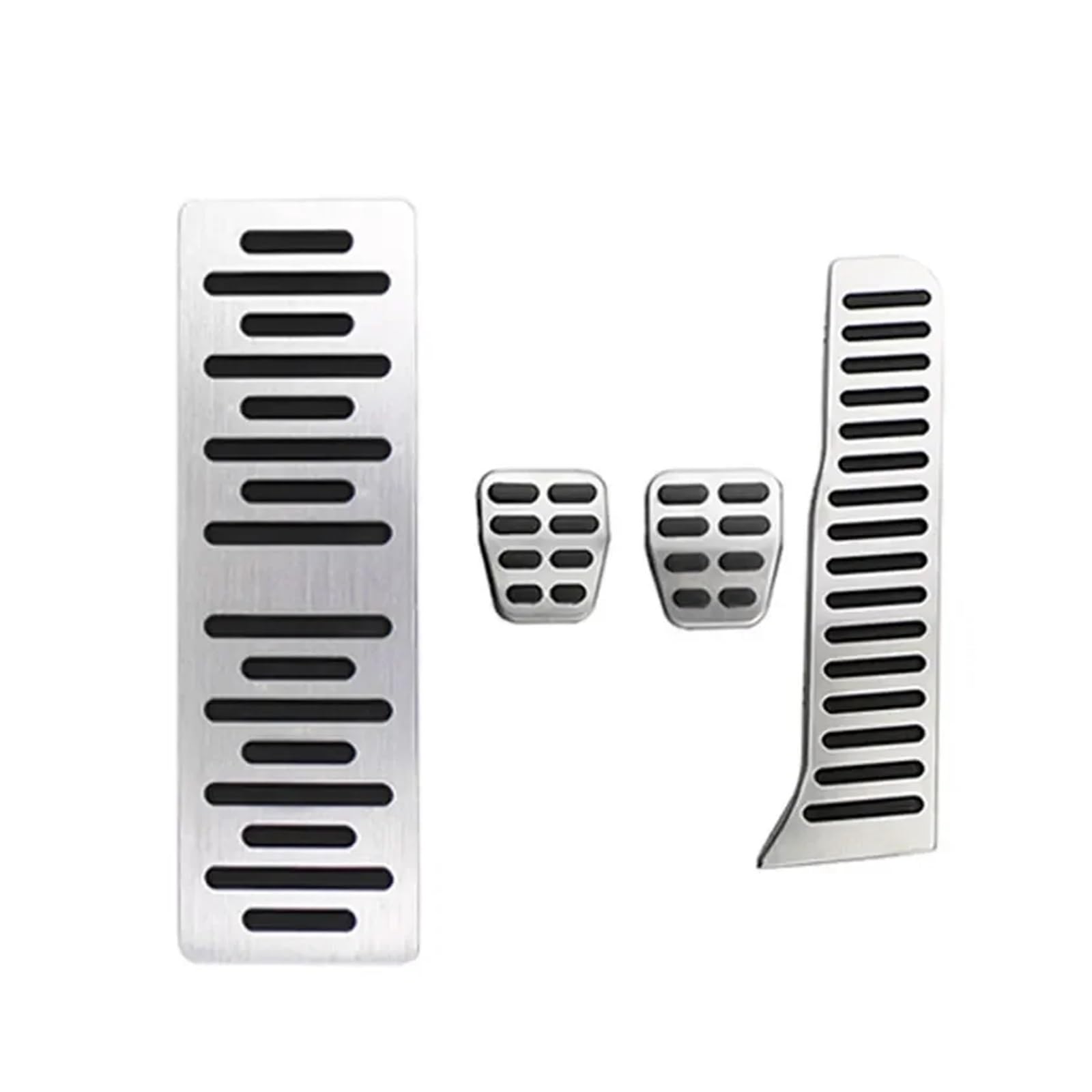 zyppk Auto-Pedalabdeckung, passend for Volkswagen, passend for Golf, 5 6 Jetta GTI Scirocco EOS Tiguan Passat B6 B7 CC R-Linie Kraftstoff-Fußstützen-Pedalpolster Autopedalschutz(4Pcs MT with rest) von zyppk