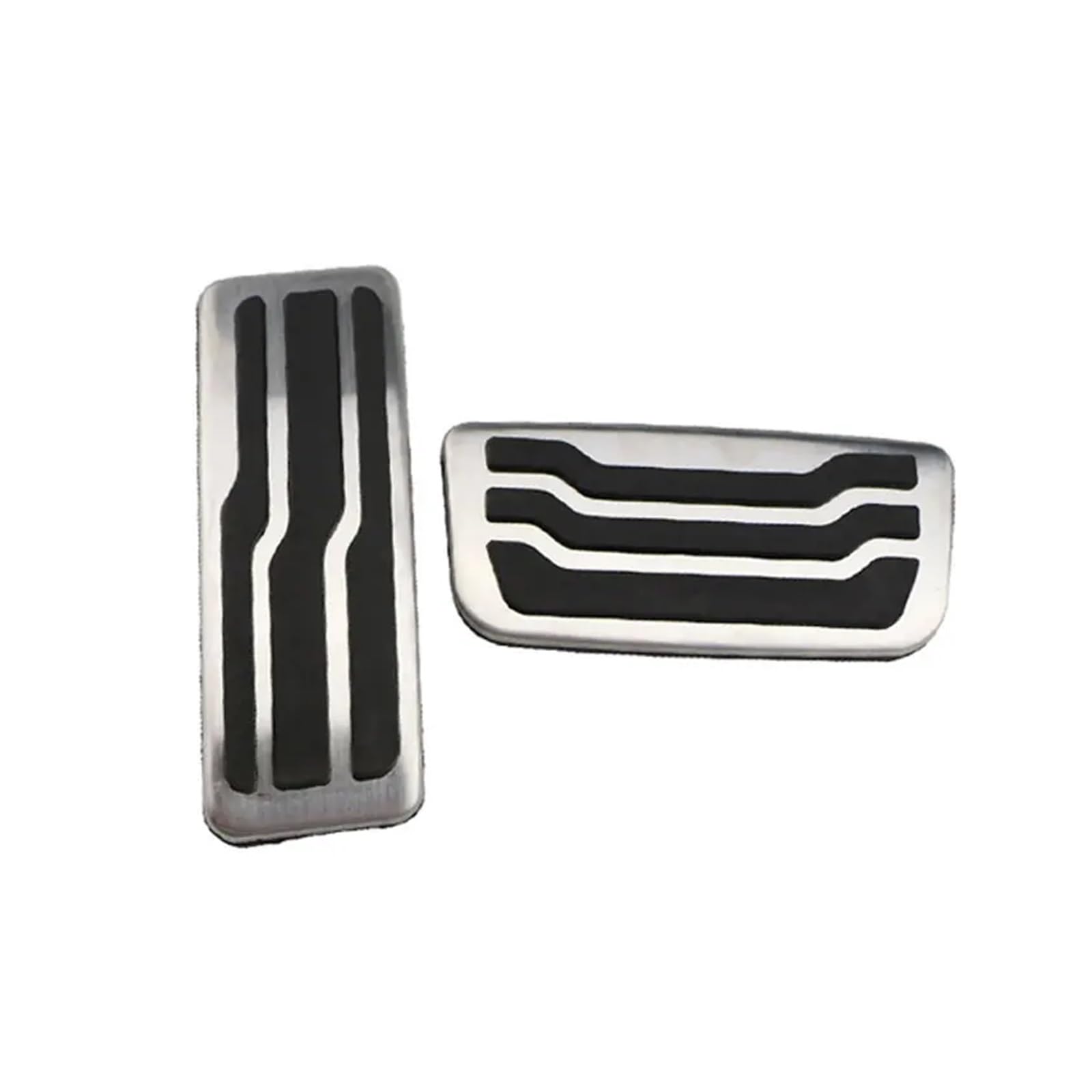 zyppk Auto-Pedalpolster-Abdeckung, passend for Ford, Everest Endeavour Raider Ranger 2016–2023, Kraftstoff-Bremspedal-Pad-Zubehör, Edelstahl Autopedalschutz(AT) von zyppk