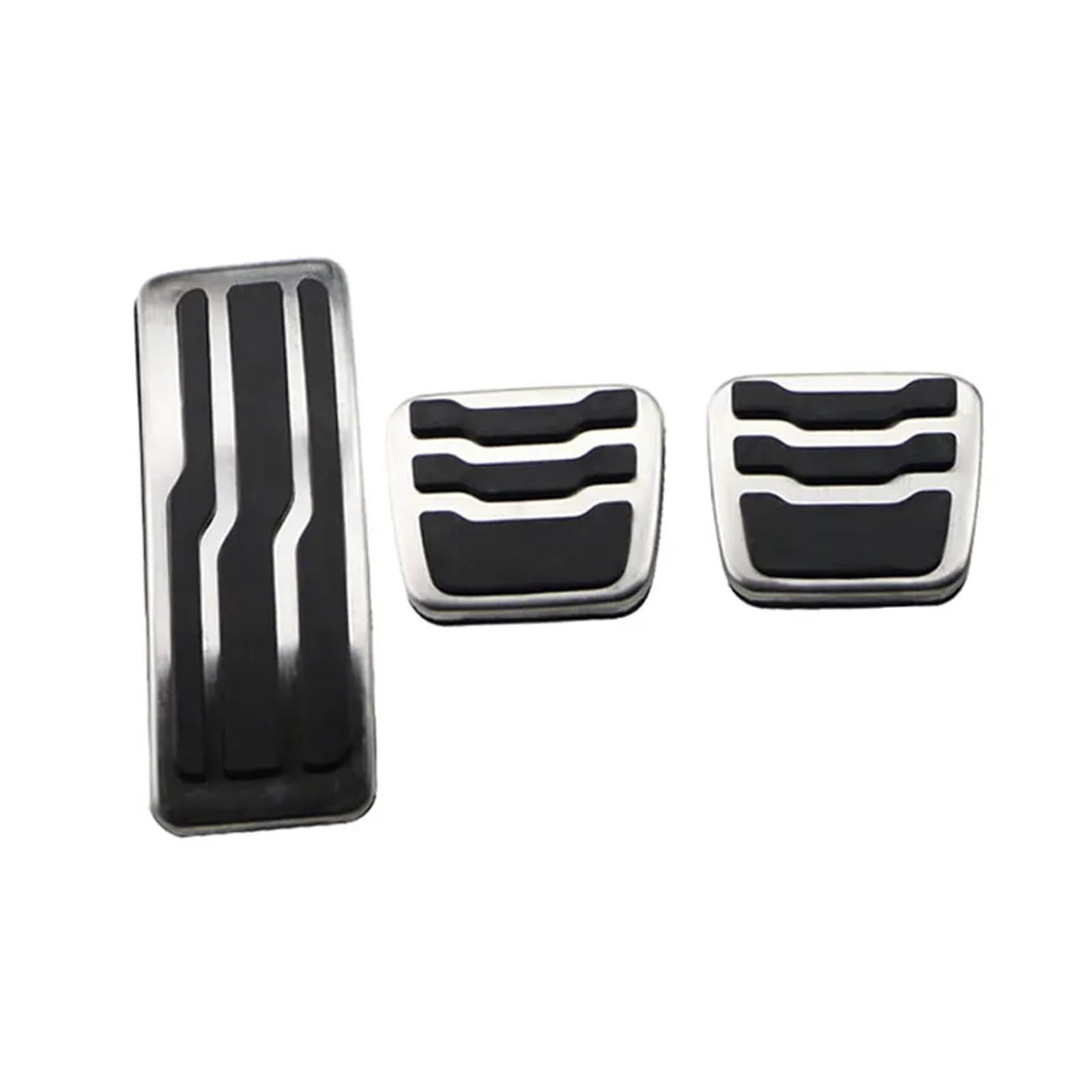 zyppk Auto-Pedalpolster-Abdeckung, passend for Ford, Everest Endeavour Raider Ranger 2016–2023, Kraftstoff-Bremspedal-Pad-Zubehör, Edelstahl Autopedalschutz(MT) von zyppk
