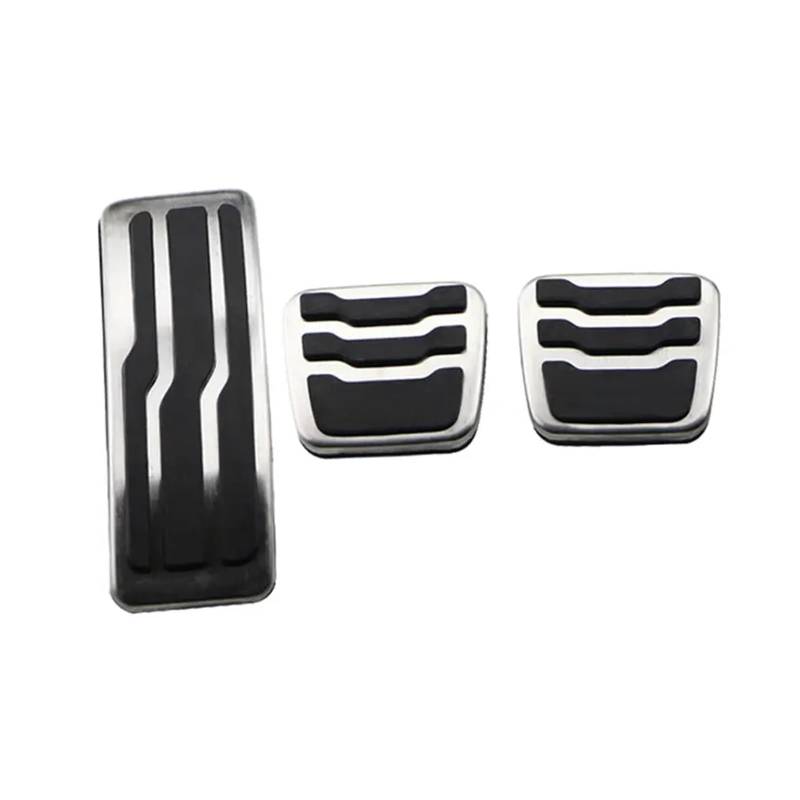 zyppk Auto-Pedalpolster-Abdeckung, passend for Ford, Everest Endeavour Raider Ranger 2016–2023, Kraftstoff-Bremspedal-Pad-Zubehör, Edelstahl Autopedalschutz(MT) von zyppk
