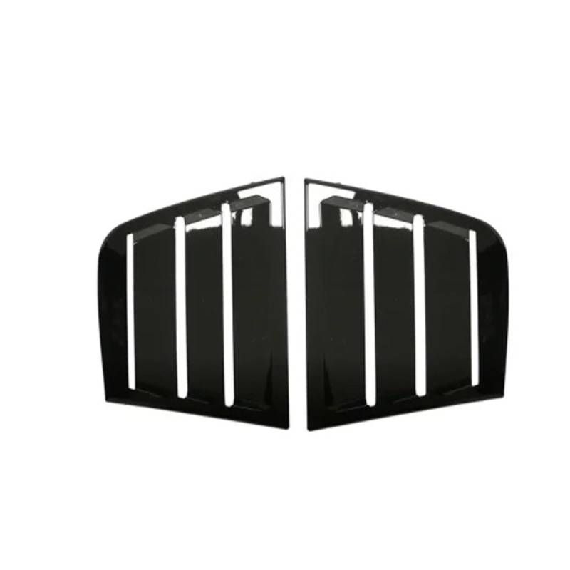 zyppk Auto-Seitenfensterladen-Abdeckung, Blindverkleidungsaufkleber, passend for Dodge, Charger 2011–2021, Lüftungsschaufel, ABS-Kohlefaser-Zubehör, hinteres Lamellenfenster Heckscheibenrollo-Zierleis von zyppk
