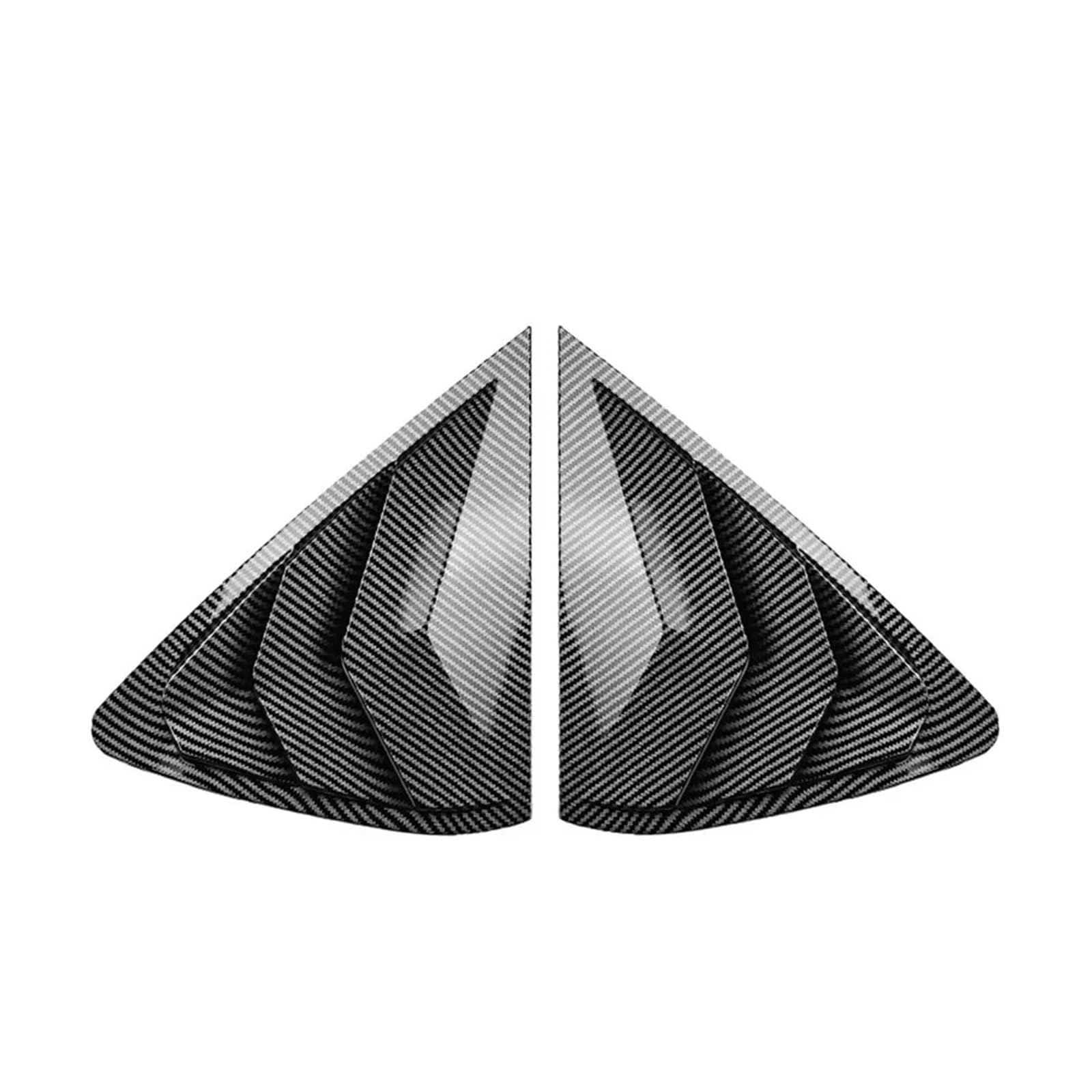 zyppk Auto-Seitenfensterladen-Abdeckungs-Ordnungsaufkleber, passend for BMW, Heckscheibenrollo-Zierleiste(Carbon) von zyppk