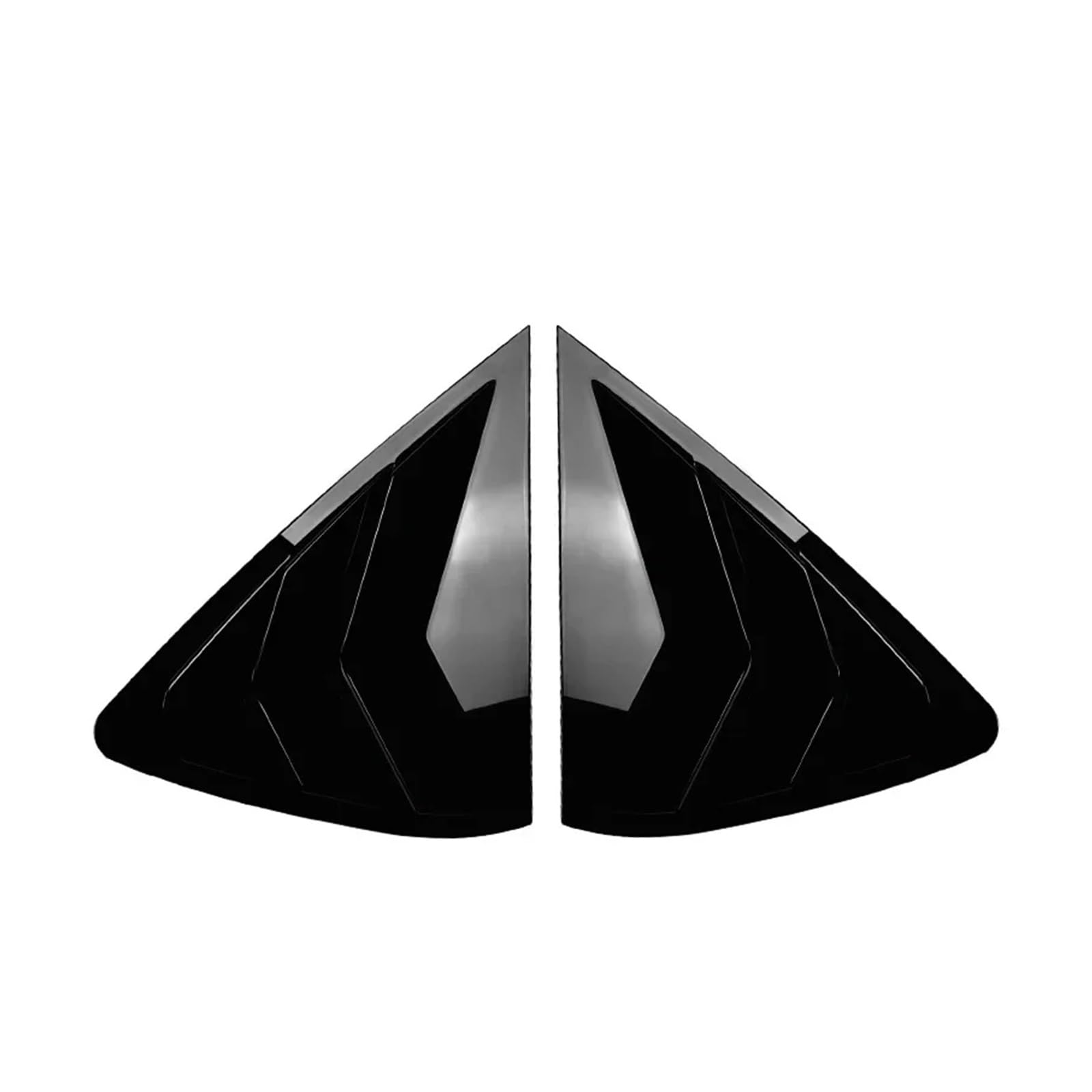 zyppk Auto-Seitenfensterladen-Abdeckungs-Ordnungsaufkleber, passend for BMW, Heckscheibenrollo-Zierleiste(Gloss Black) von zyppk