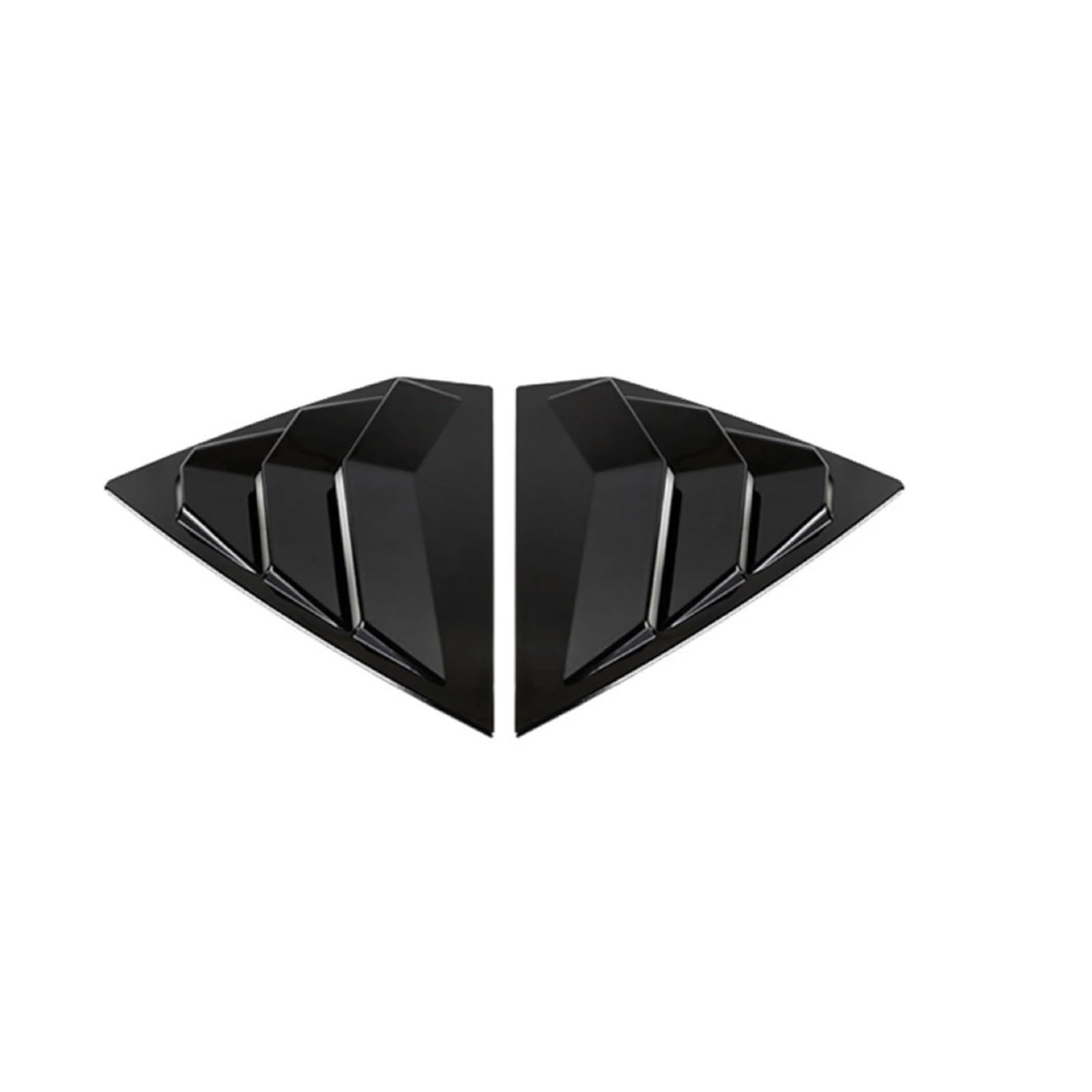 zyppk Auto-Seitenfensterladen-Abdeckungs-Ordnungsaufkleber, passend for Buick, Regal Opel Insignia B 2017–2023, hinteres Lamellenfenster Heckscheibenrollo-Zierleiste(Gloss Black) von zyppk