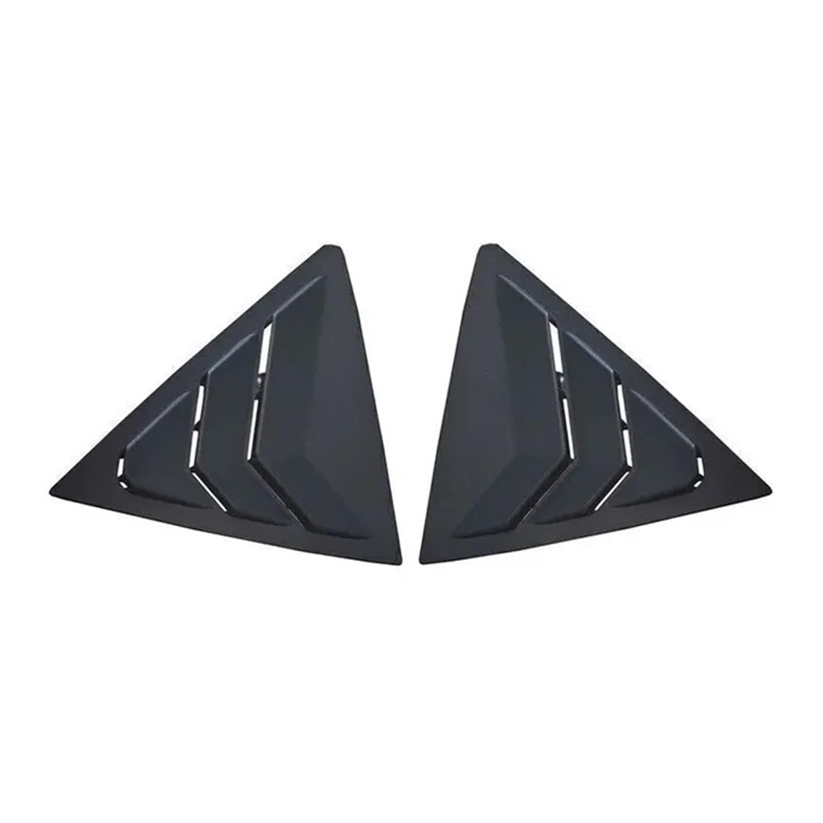 zyppk Auto-Seitenfensterladen-Abdeckungs-Ordnungsaufkleber, passend for Toyota, Corolla 2014–2018, automatisches hinteres Lamellenfenster Heckscheibenrollo-Zierleiste(Matte Black) von zyppk