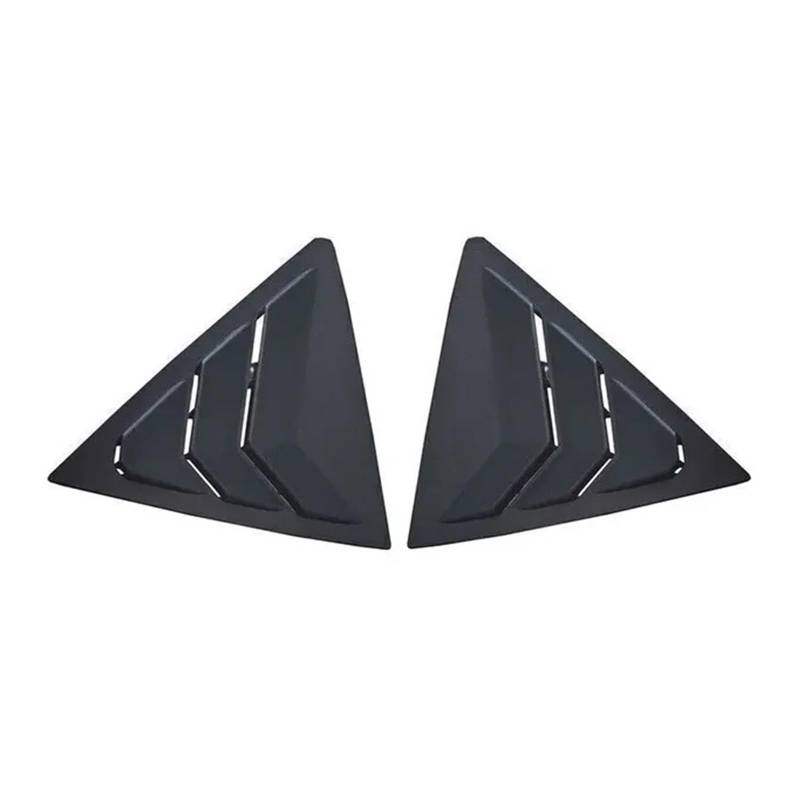 zyppk Auto-Seitenfensterladen-Abdeckungs-Ordnungsaufkleber, passend for Toyota, Corolla 2014–2018, automatisches hinteres Lamellenfenster Heckscheibenrollo-Zierleiste(Matte Black) von zyppk