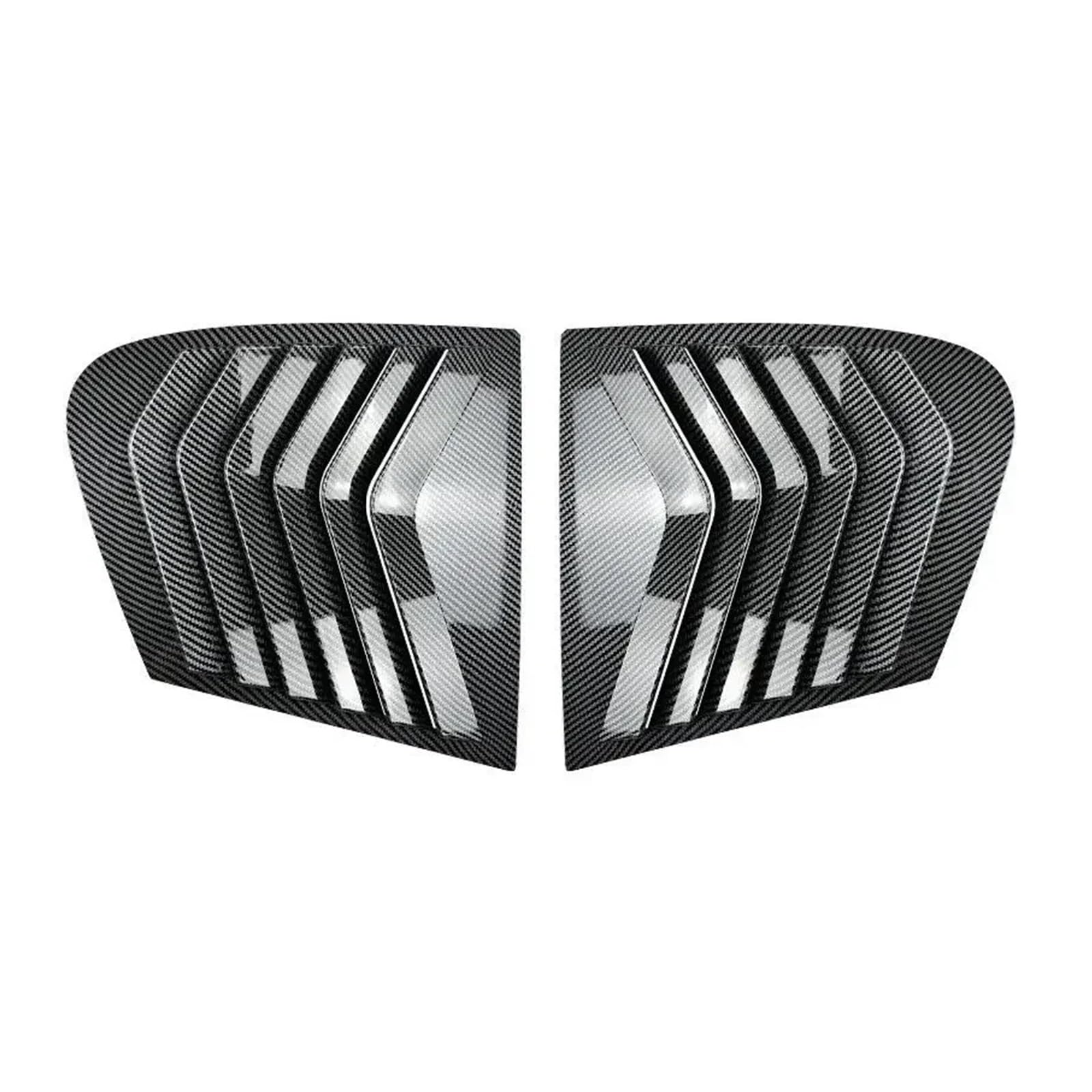 zyppk Auto-Seitenfensterladen-Abdeckungs-Zieraufkleber, passend for BMW, 1er F20 118i 120i Schrägheck 2011–2019, Lüftungsschaufel, ABS-Carbon, hinteres Lamellenfenster Heckscheibenrollo-Zierleiste(Car zyppk Auto-Seitenfensterladen-Abdeckungs-Zieraufkleber, passend for BMW, 1er F20 118i 120i Schrägheck 2011–2019, Lüftungsschaufel, ABS-Carbon, hinteres Lamellenfenster Heckscheibenrollo-Zierleiste(Car von zyppk