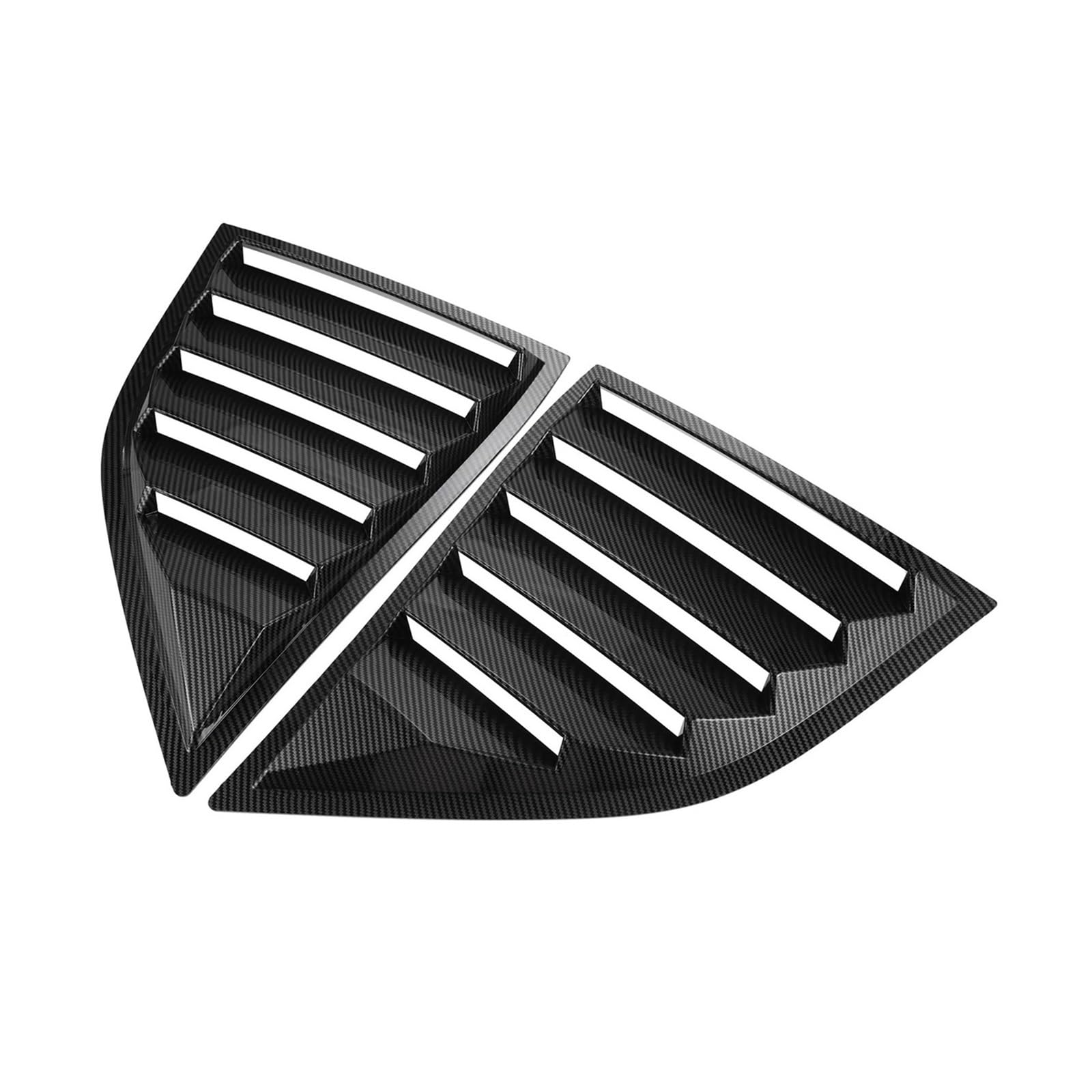 zyppk Auto-Seitenfensterladen-Abdeckungs-Zieraufkleber, passend for Dodge, Challenger 2015–2022, Lüftungsschaufel, ABS-Kohlefaser-Stil, schwarzes hinteres Lamellenfenster Heckscheibenrollo-Zierleiste( zyppk Auto-Seitenfensterladen-Abdeckungs-Zieraufkleber, passend for Dodge, Challenger 2015–2022, Lüftungsschaufel, ABS-Kohlefaser-Stil, schwarzes hinteres Lamellenfenster Heckscheibenrollo-Zierleiste( von zyppk