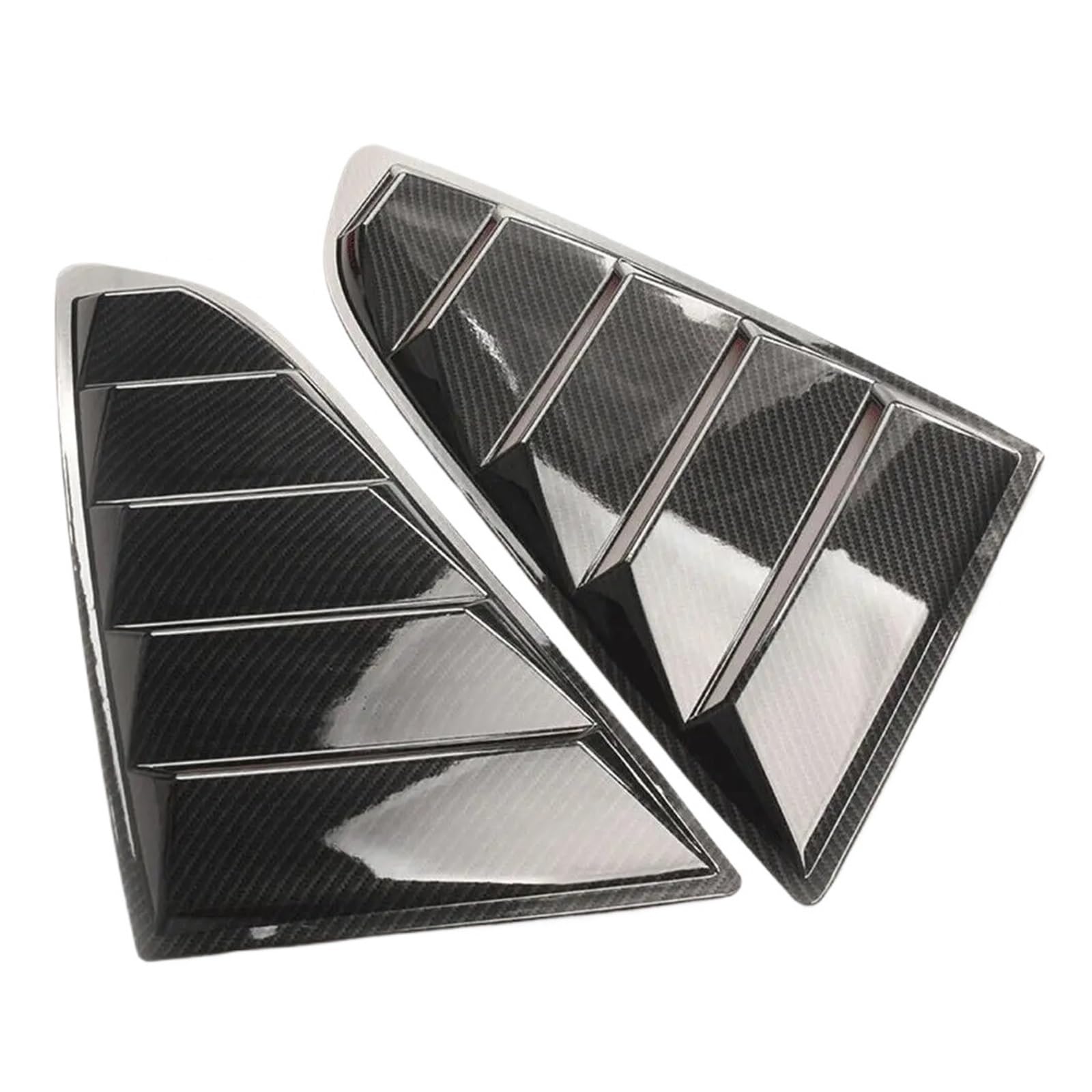 zyppk Auto-Seitenfensterladen-Abdeckungs-Zieraufkleber, passend for Ford, Mustang 2015–2020, Lüftungsschaufel, ABS-Kohlenstofffaser, schwarzes Zubehör, hinteres Lamellenfenster Heckscheibenrollo-Zierl zyppk Auto-Seitenfensterladen-Abdeckungs-Zieraufkleber, passend for Ford, Mustang 2015–2020, Lüftungsschaufel, ABS-Kohlenstofffaser, schwarzes Zubehör, hinteres Lamellenfenster Heckscheibenrollo-Zierl von zyppk