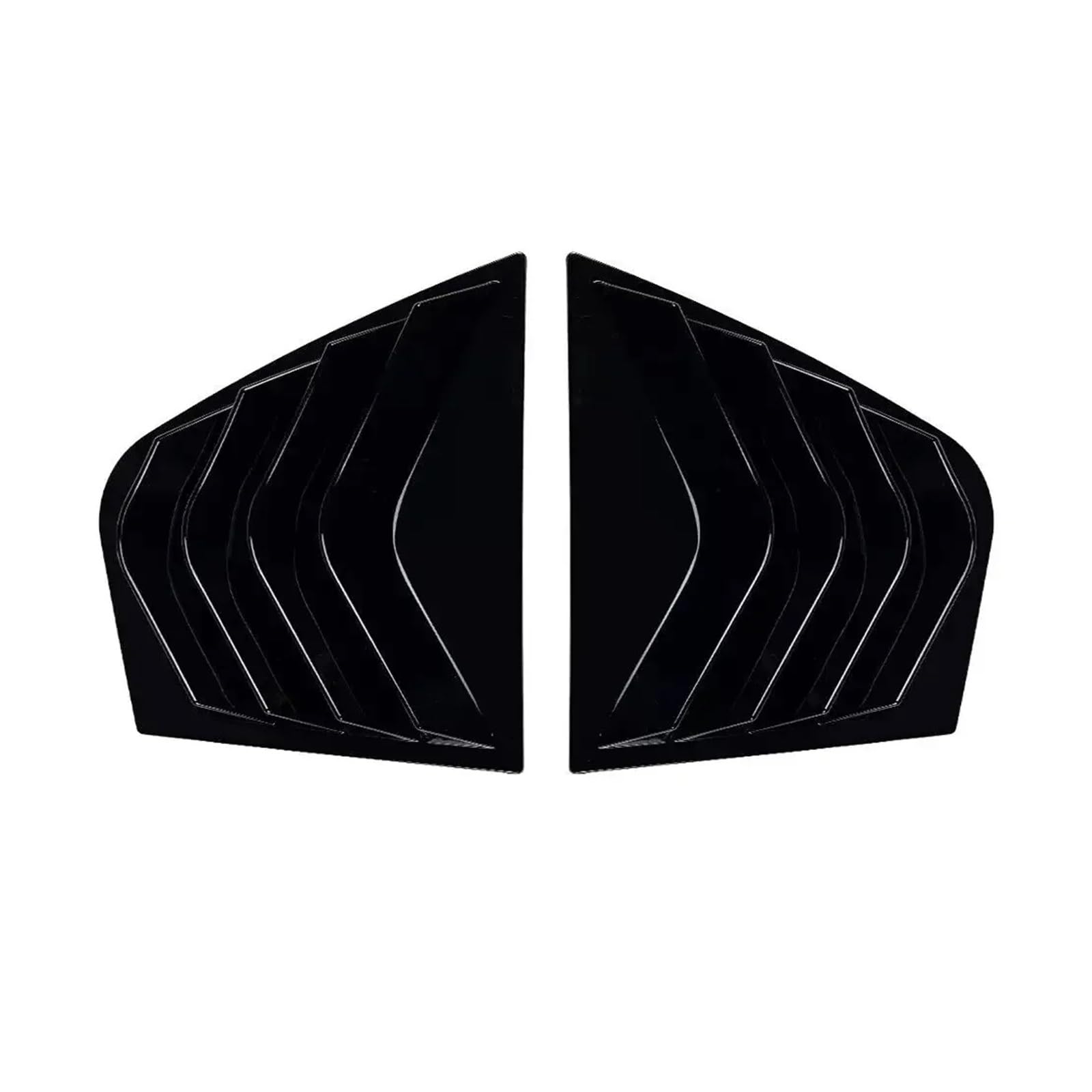 zyppk Auto-Seitenfensterladen-Abdeckungs-Zieraufkleber, passend for Kia, Stinger 2018–2023, Lüftungsschaufel, ABS-Kohlenstofffaser, schwarzes Zubehör, hinteres Lamellenfenster Heckscheibenrollo-Zierle zyppk Auto-Seitenfensterladen-Abdeckungs-Zieraufkleber, passend for Kia, Stinger 2018–2023, Lüftungsschaufel, ABS-Kohlenstofffaser, schwarzes Zubehör, hinteres Lamellenfenster Heckscheibenrollo-Zierle von zyppk