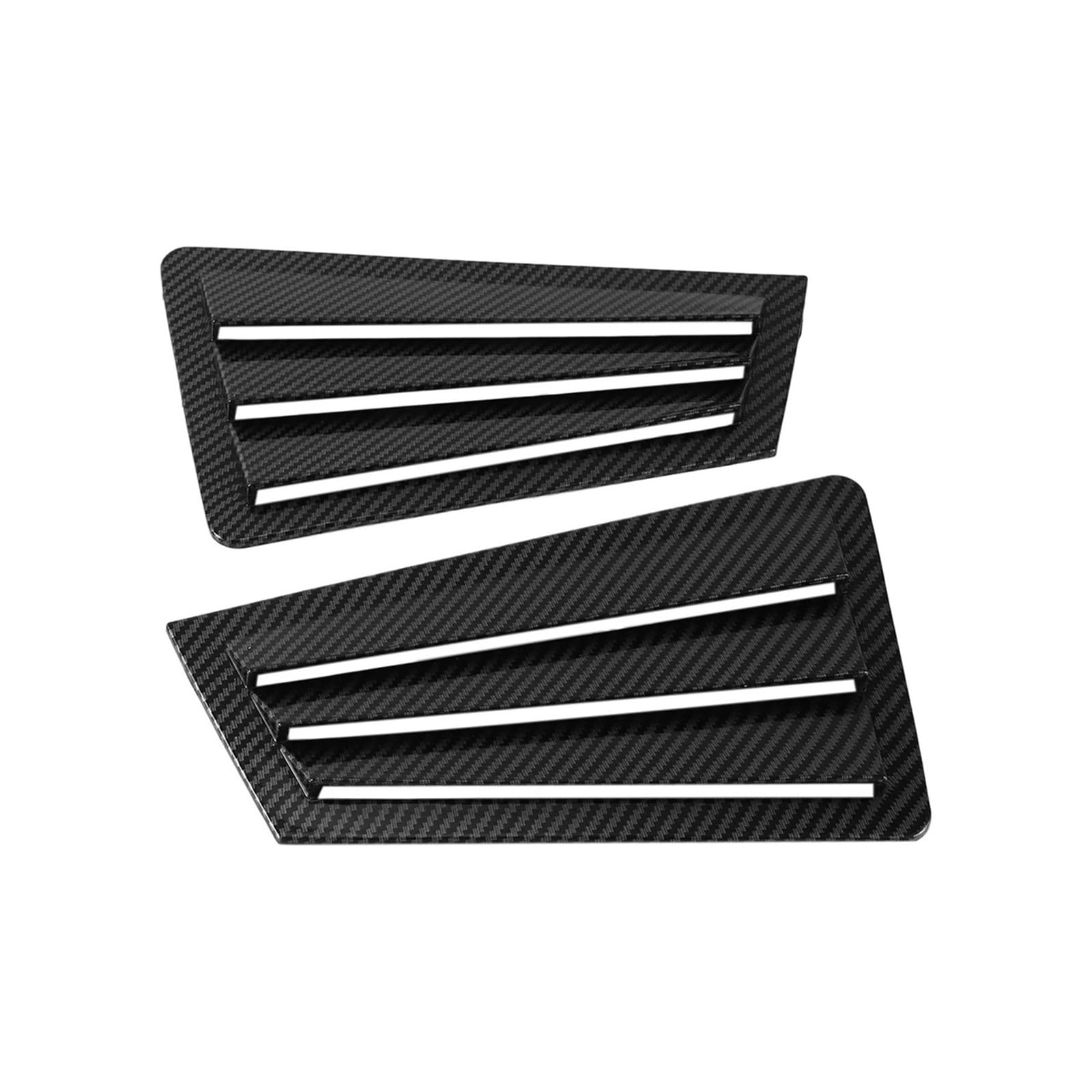zyppk Auto-Seitenfensterladen-Abdeckungs-Zieraufkleber, passend for Mazda, 3 Limousine 2003–2008, Lüftungsschaufel, ABS-Carbonfaser-Stil, glänzend schwarz, hinteres Lamellenfenster Heckscheibenrollo-Z zyppk Auto-Seitenfensterladen-Abdeckungs-Zieraufkleber, passend for Mazda, 3 Limousine 2003–2008, Lüftungsschaufel, ABS-Carbonfaser-Stil, glänzend schwarz, hinteres Lamellenfenster Heckscheibenrollo-Z von zyppk