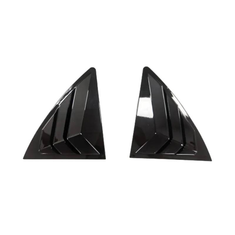 zyppk Auto-Seitenfensterladen-Abdeckungs-Zieraufkleber, passend for Toyota, Corolla 2007–2013, Lüftungsschaufel, ABS-Kohlefaser-Zubehör, Auto-Heckjalousienfenster Heckscheibenrollo-Zierleiste(Gloss Bl von zyppk