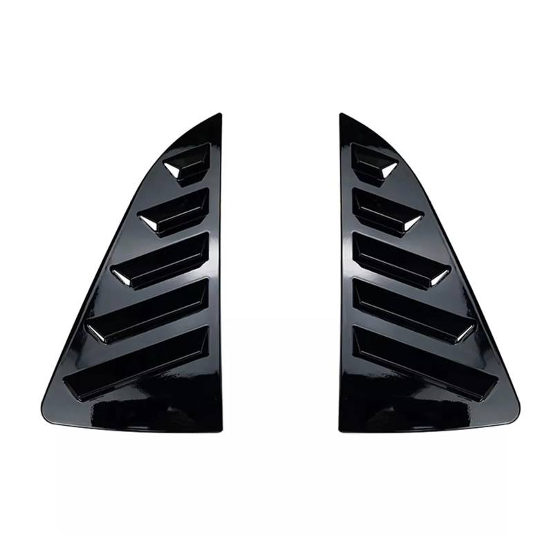 zyppk Auto-Seitenfensterladen-Abdeckungs-Zieraufkleber, passend for Volkswagen, passend for Polo, MK5 6R 6C 2011–2017, Lüftungsschaufel, ABS-Kohlefaser, hinteres Lamellenfenster Heckscheibenrollo-Zier von zyppk