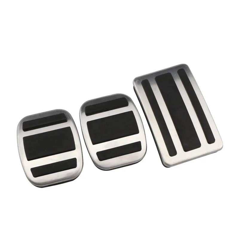 zyppk Autopedalabdeckung, passend for Peugeot, 3008 GT 2016–2021, 308 2007–2021, 408 2010–2021, 4008 5008, Bremspedalzubehör, Edelstahl Autopedalschutz(MT) von zyppk