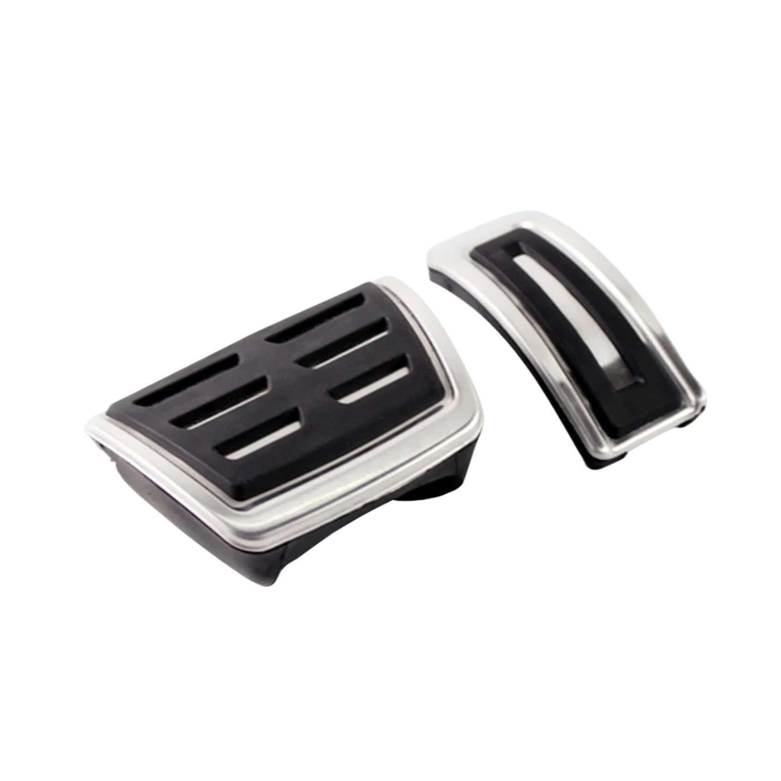 zyppk Autopedalabdeckung, passend for Volkswagen, passend for Golf, 7 POLO 6R Tiguan 2 Seat Leon FR MK3 Skoda Octavia 3 A7 Zubehör for Gaspedal-Bremsbeläge Autopedalschutz(AT 2pcs) von zyppk