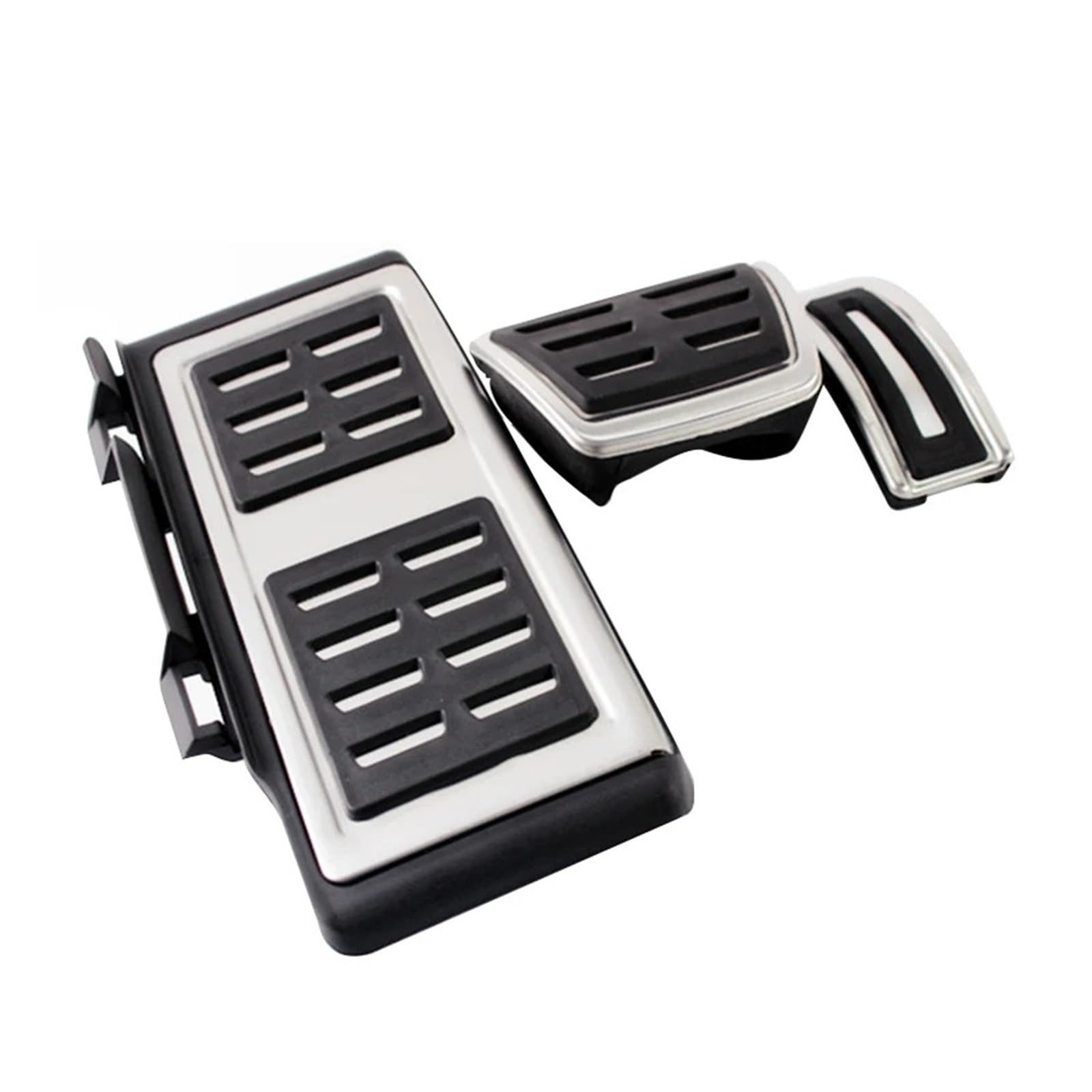 zyppk Autopedalabdeckung, passend for Volkswagen, passend for Golf, 7 POLO 6R Tiguan 2 Seat Leon FR MK3 Skoda Octavia 3 A7 Zubehör for Gaspedal-Bremsbeläge Autopedalschutz(Footrest AT 3pcs) von zyppk