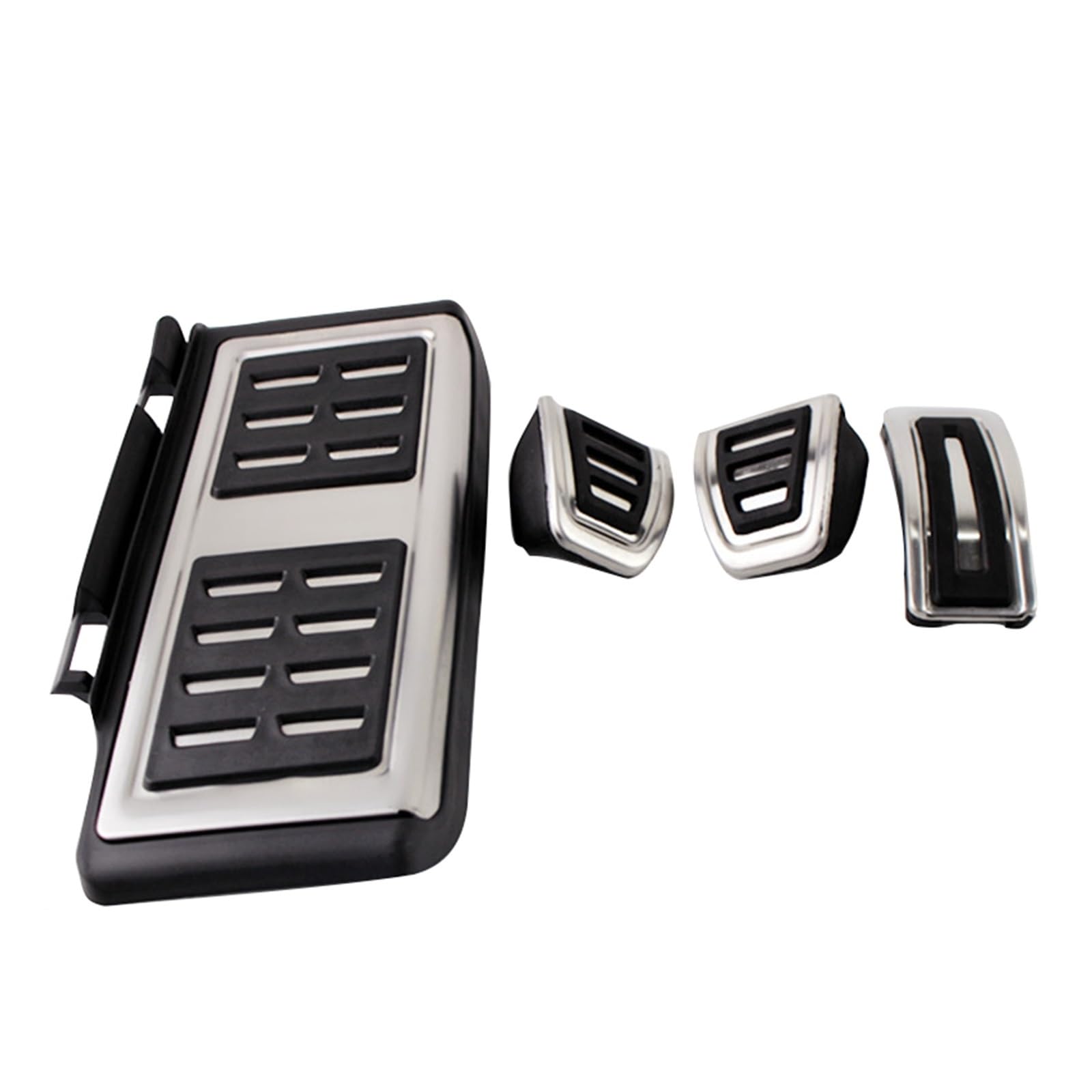 zyppk Autopedalabdeckung, passend for Volkswagen, passend for Golf, 7 POLO 6R Tiguan 2 Seat Leon FR MK3 Skoda Octavia 3 A7 Zubehör for Gaspedal-Bremsbeläge Autopedalschutz(Footrest MT 4pcs) von zyppk