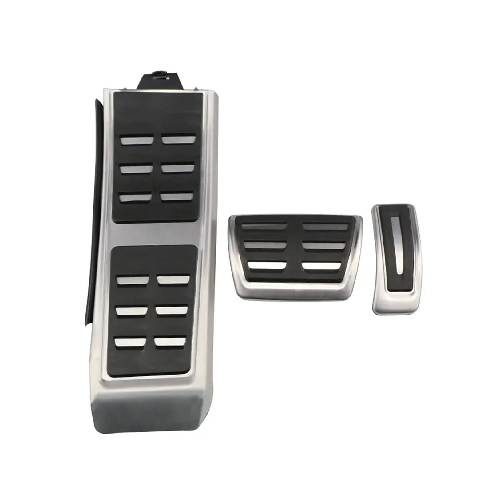 zyppk Autopedale, passend for A4, B8, A6, A7, A8, S4, RS4, A5, S5, RS5, 8T, Q5, SQ5, 8R, Bremspedalabdeckung, Edelstahl-Pad-Zubehör Autopedalschutz(AT with rest) von zyppk
