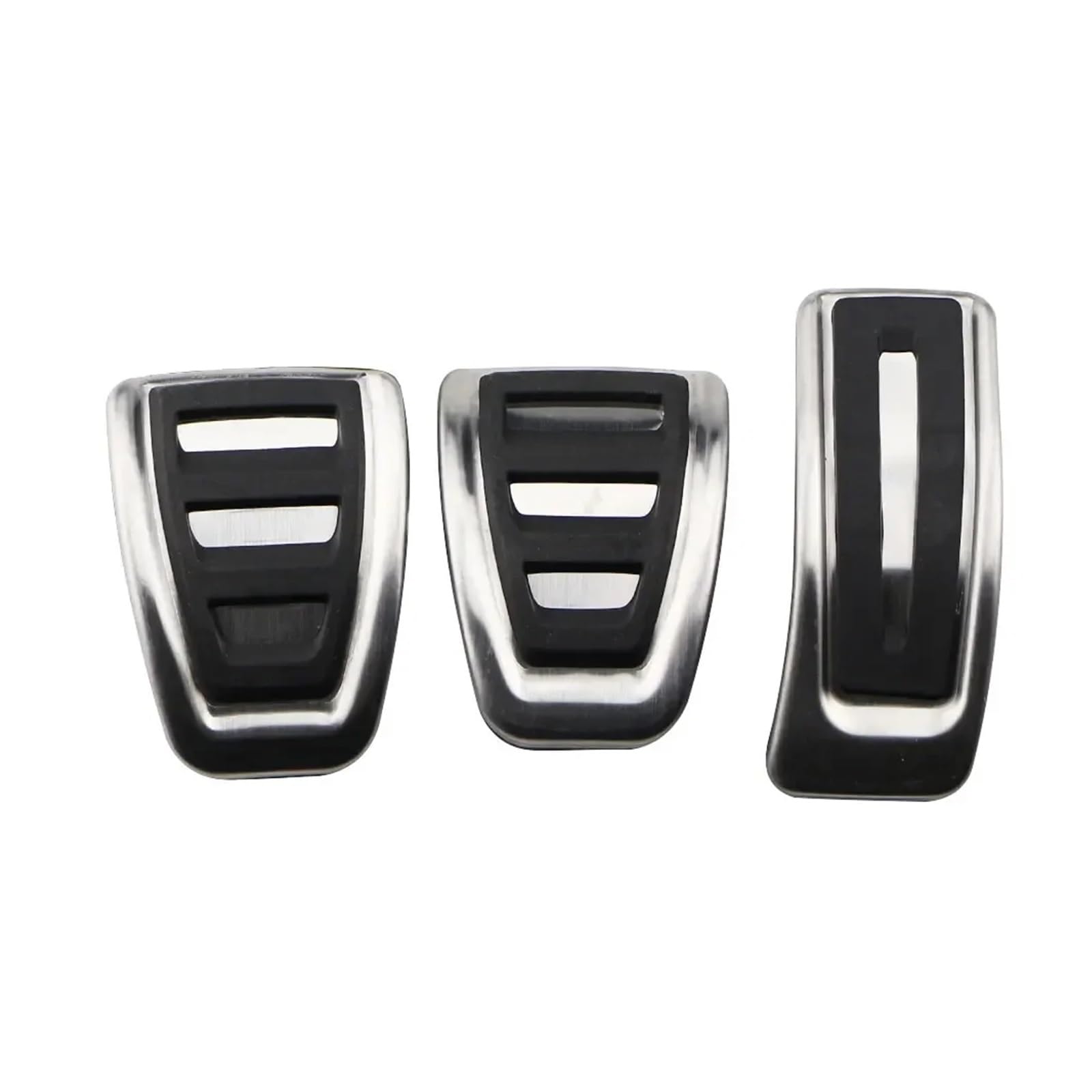 zyppk Autopedale, passend for A4, B8, A6, A7, A8, S4, RS4, A5, S5, RS5, 8T, Q5, SQ5, 8R, Bremspedalabdeckung, Edelstahl-Pad-Zubehör Autopedalschutz(MT) von zyppk