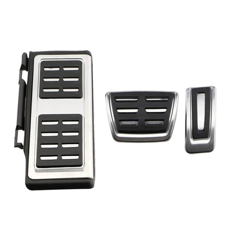 zyppk Autopedale, passend for Skoda, Octavia III 5E 2012–2020 AT MT Bremskupplungspedalabdeckung Autopedalschutz(3Pcs AT With Rest) von zyppk