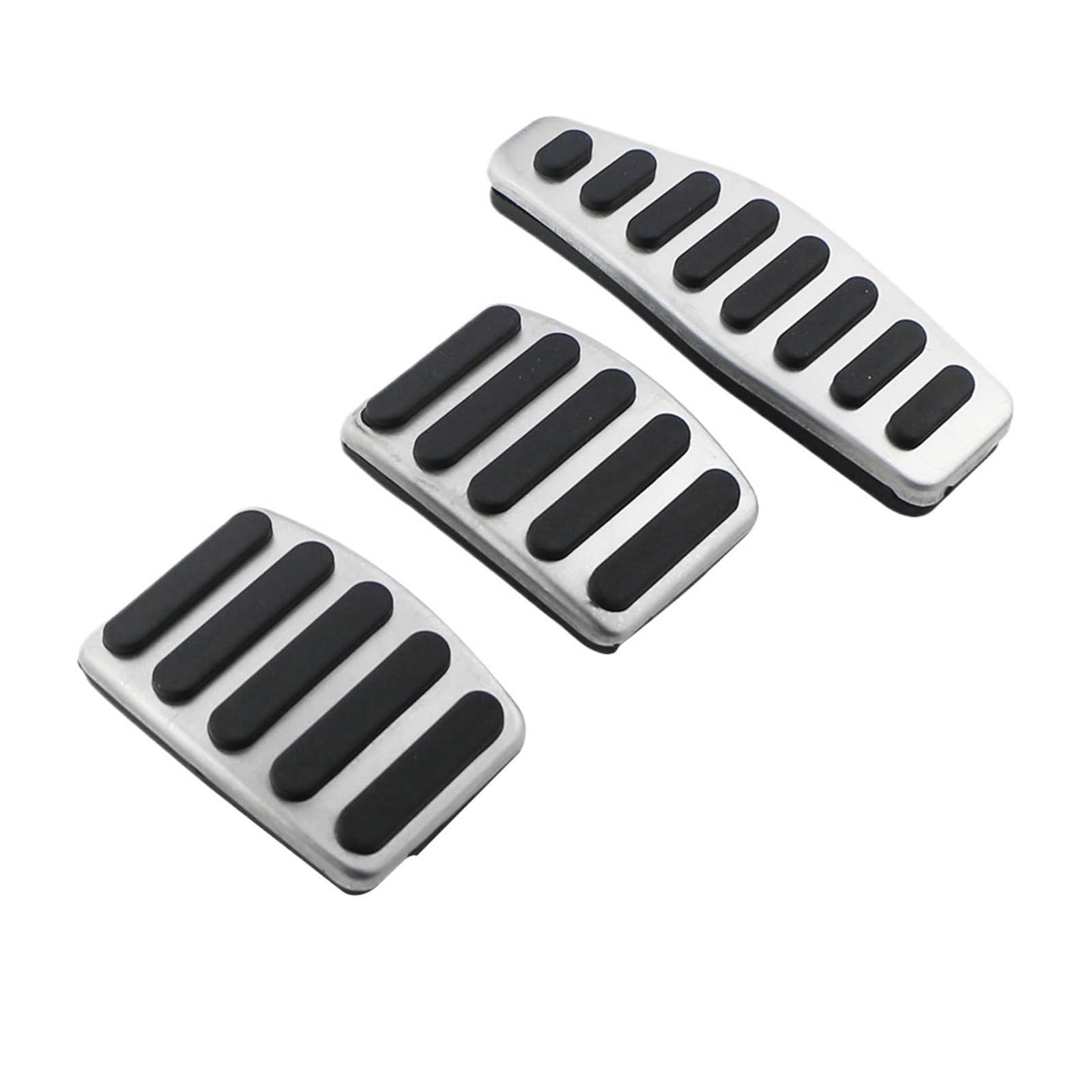 zyppk Autopedale, passend for Suzuki, Jimny JB74 JB64 2019–2022 AT MT, Bremspedal-Pad-Abdeckung, Teile, Zubehör, Edelstahl Autopedalschutz(3Pcs MT) von zyppk