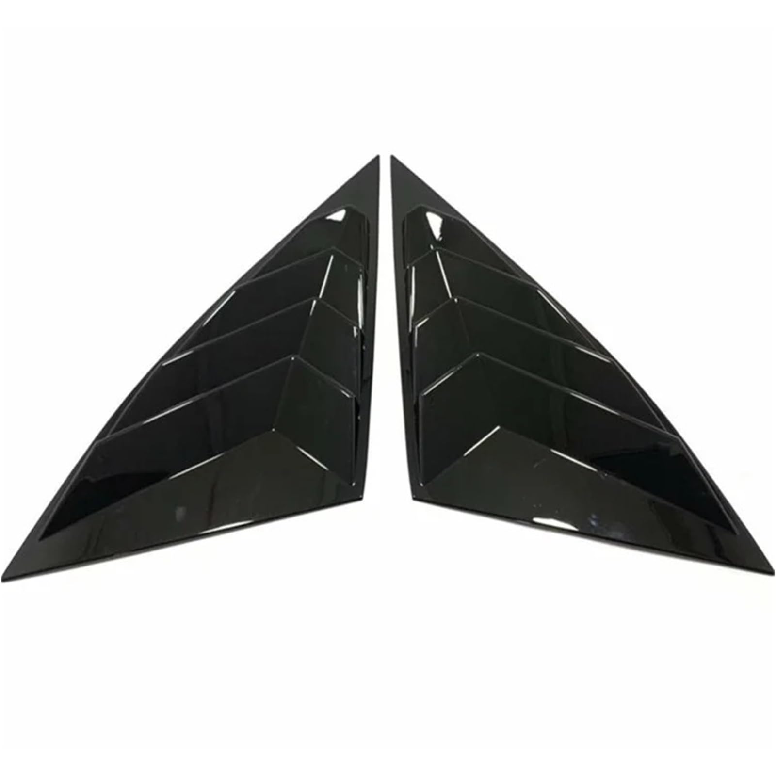 zyppk Fensterladen-Abdeckungsverkleidung, passend for Hyundai, Tucson NX4 2021–2023, Auto-Außen-Auto-Zubehör, Kohlefaser, schwarze Heckscheibenentlüftung Heckscheibenrollo-Zierleiste(Gloss black) von zyppk
