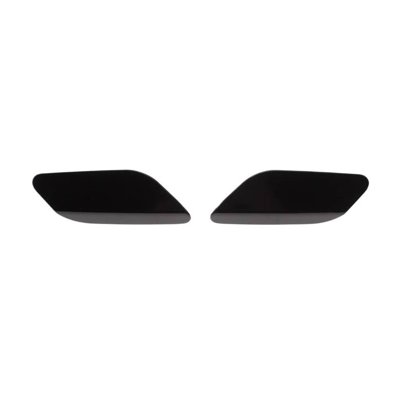 zyppk Frontscheinwerferlampen-Sprühwaschdüsenabdeckung, passend for VW, passend for JETTA, IV 2011–2015 5C6 955 109 5C6 955 110 links rechts Scheinwerfer-Reinigungsdeckel(Black SET) von zyppk