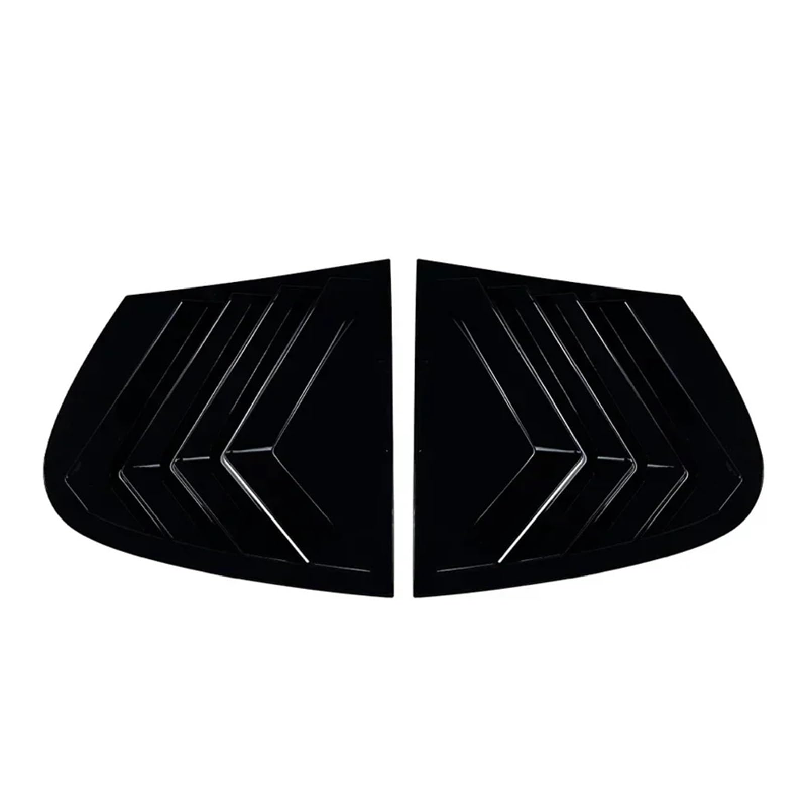 zyppk Heckklappenverkleidung for Autos, passend for 1er E87 2005–2011, seitliche Lüftungsschlitzverkleidung for Fensterjalousien Heckscheibenrollo-Zierleiste(Gloss Black) von zyppk