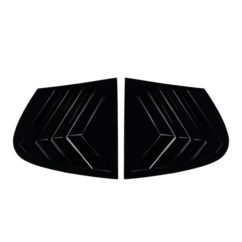 zyppk Heckklappenverkleidung for Autos, passend for 1er E87 2005–2011, seitliche Lüftungsschlitzverkleidung for Fensterjalousien Heckscheibenrollo-Zierleiste(Gloss Black) von zyppk