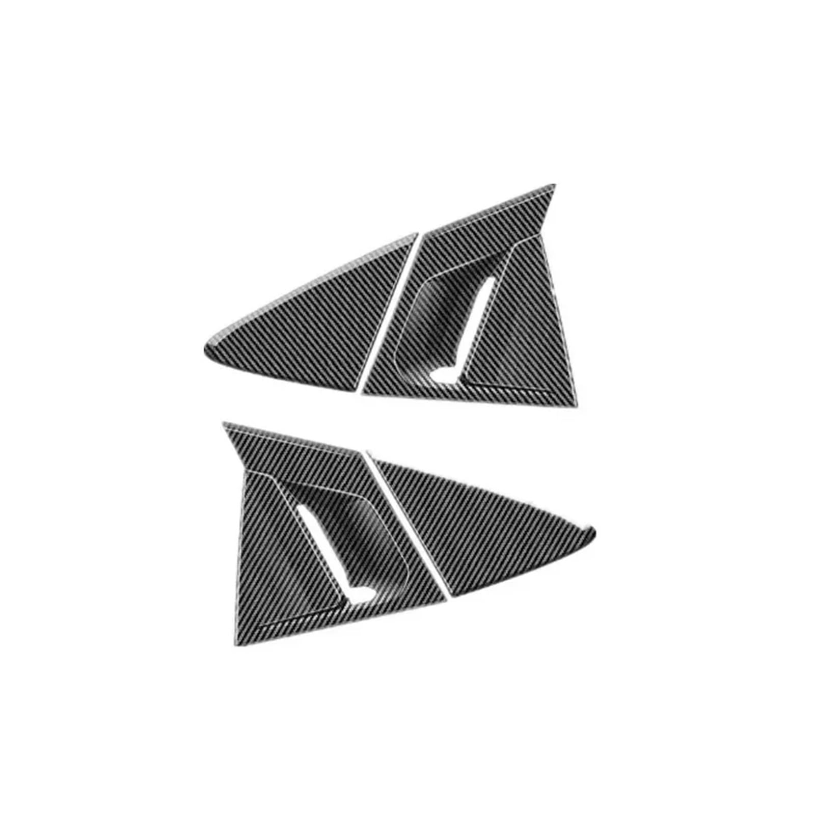 zyppk Heckklappenverkleidung for Autos, passend for Toyota, Prius 60 Serie 2023–2025, Aufkleber, Entlüftungsschaufel, Jalousie Heckscheibenrollo-Zierleiste(Carbon) von zyppk
