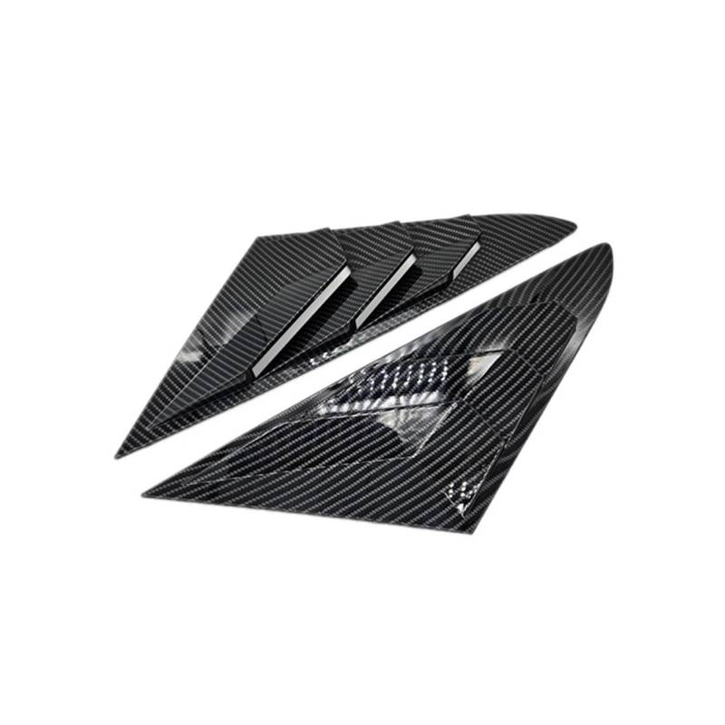zyppk Heckklappenverkleidung for das Auto, passend for Hyundai, Sonata 9. 2015–2019, Aufkleber, Lüftungsschlitze, Fensterseite Heckscheibenrollo-Zierleiste von zyppk