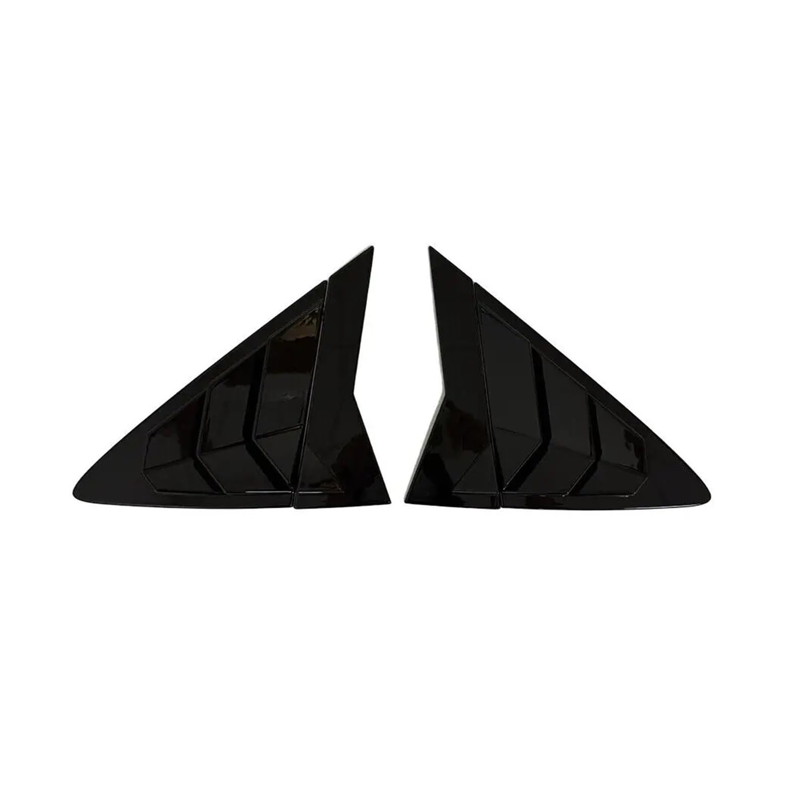 zyppk Heckklappenverkleidung for das Auto, passend for Hyundai, Verna Sedan 2010–2016, Aufkleber, Entlüftungsschaufel, Lamellenseite Heckscheibenrollo-Zierleiste(Gloss Black) von zyppk