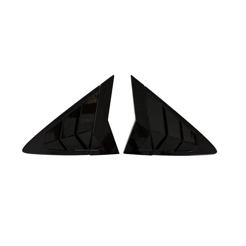 zyppk Heckklappenverkleidung for das Auto, passend for Hyundai, Verna Sedan 2010–2016, Aufkleber, Entlüftungsschaufel, Lamellenseite Heckscheibenrollo-Zierleiste(Gloss Black) von zyppk