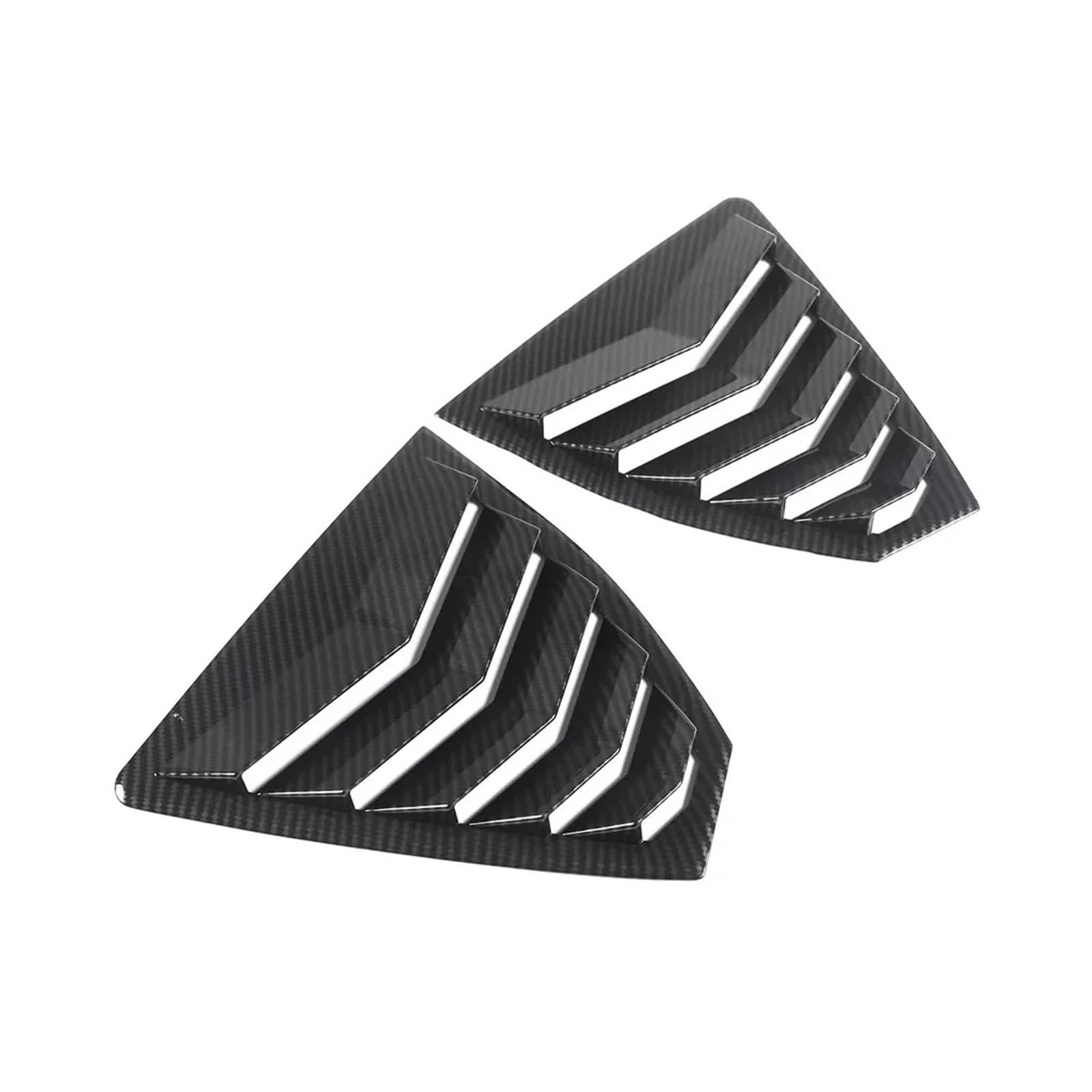 zyppk Heckklappenverkleidung for das Auto, passend for Subaru, WRX STI VB 2022–2025, Aufkleber, Entlüftungsschaufel, Jalousie, Fensterseite Heckscheibenrollo-Zierleiste(Carbon) von zyppk