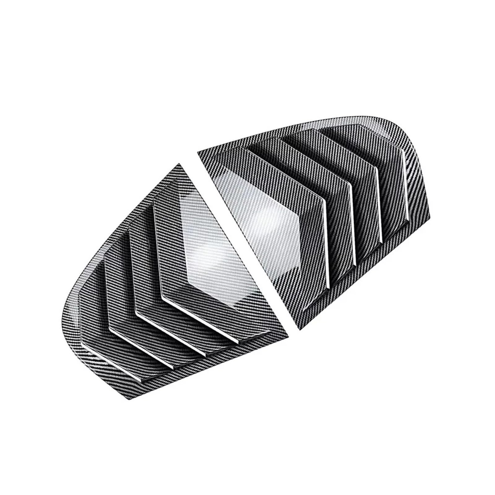 zyppk Heckklappenverkleidung fürs Auto, passend for 5er E60 E61 2004-2010, Aufkleber, Entlüftungsschlitz Heckscheibenrollo-Zierleiste(Carbon) von zyppk