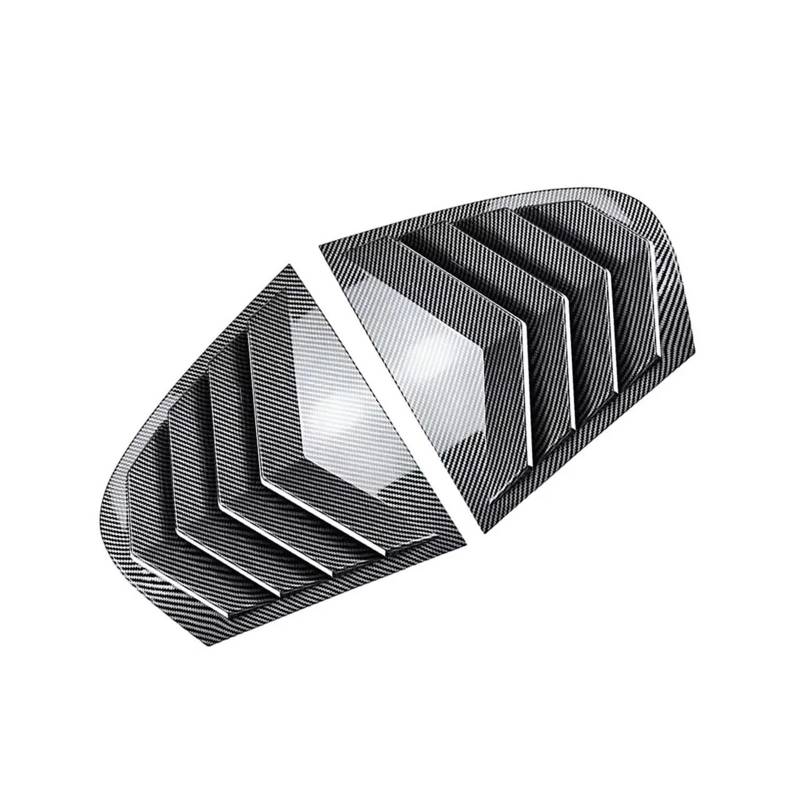 zyppk Heckklappenverkleidung fürs Auto, passend for 5er E60 E61 2004-2010, Aufkleber, Entlüftungsschlitz Heckscheibenrollo-Zierleiste(Carbon) von zyppk