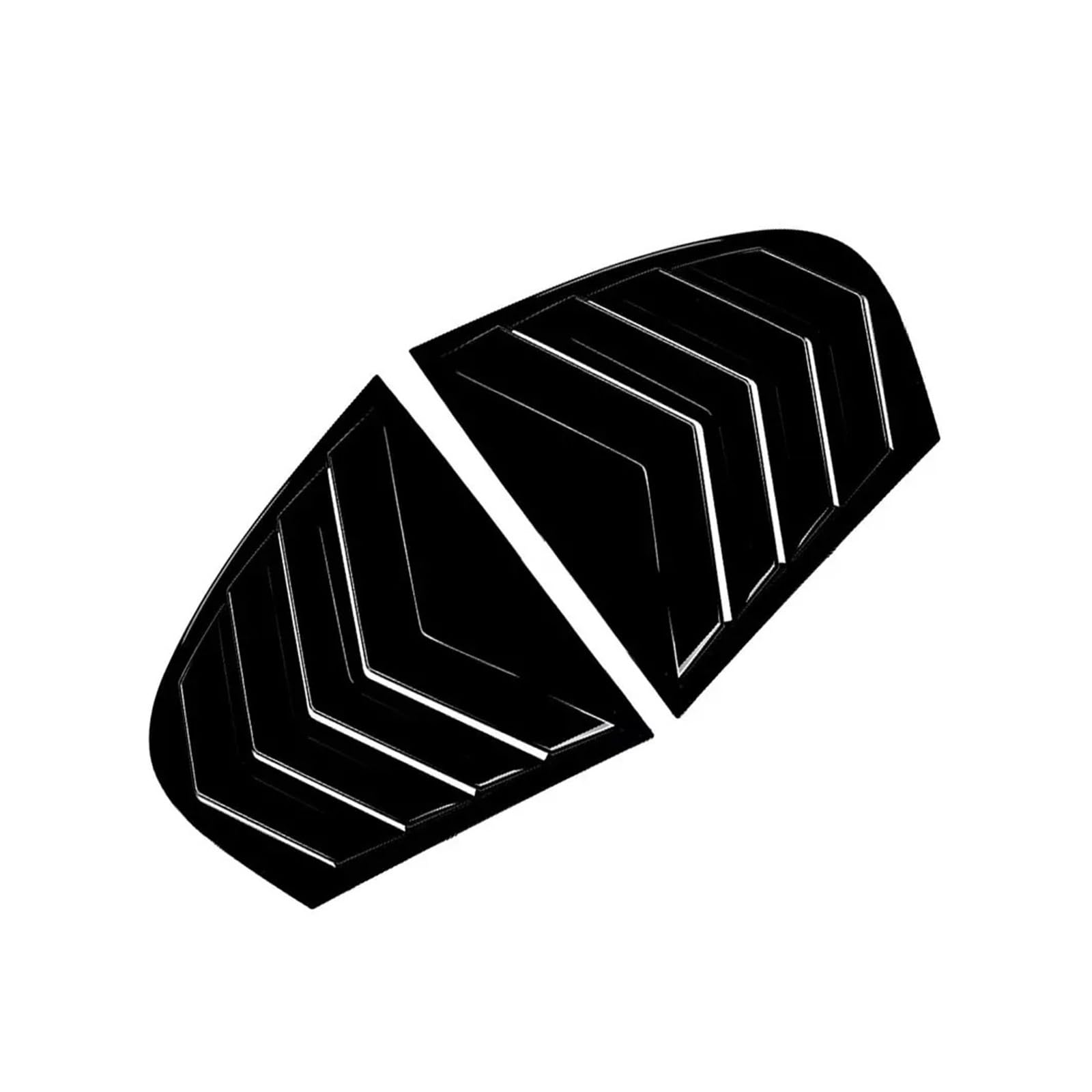 zyppk Heckklappenverkleidung fürs Auto, passend for 5er E60 E61 2004-2010, Aufkleber, Entlüftungsschlitz Heckscheibenrollo-Zierleiste(Gloss Black) von zyppk