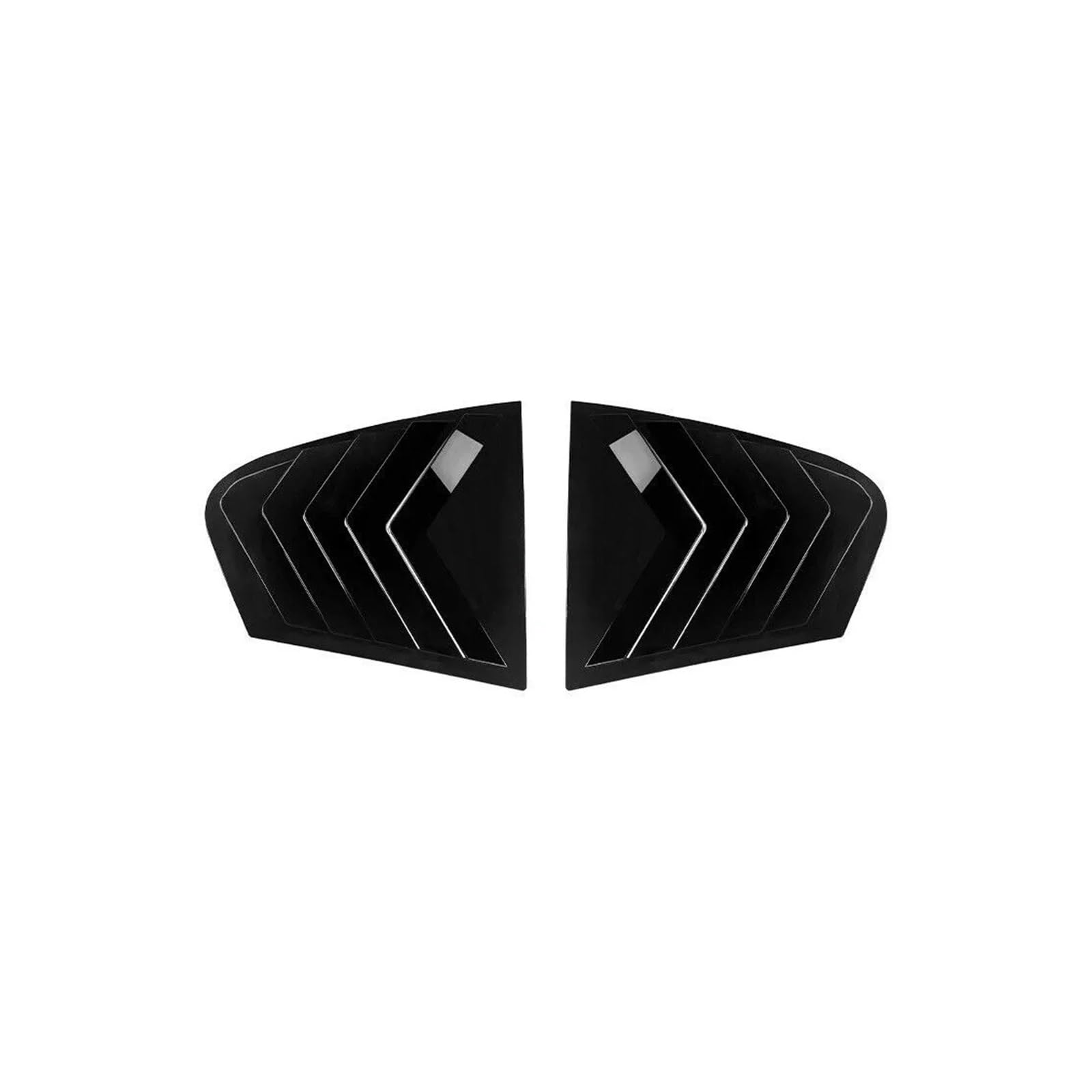 zyppk Heckklappenverkleidung fürs Auto, passend for 5er G30 2018–2023, Aufkleber, Entlüftungsschlitz Heckscheibenrollo-Zierleiste(Gloss Black) von zyppk