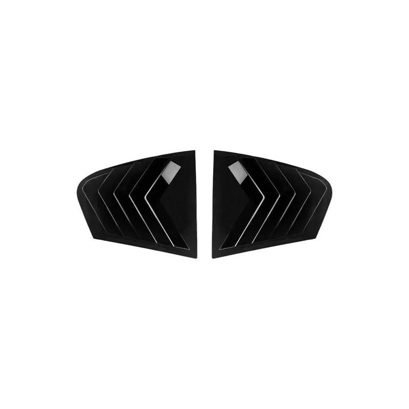 zyppk Heckklappenverkleidung fürs Auto, passend for 5er G30 2018–2023, Aufkleber, Entlüftungsschlitz Heckscheibenrollo-Zierleiste(Gloss Black) von zyppk