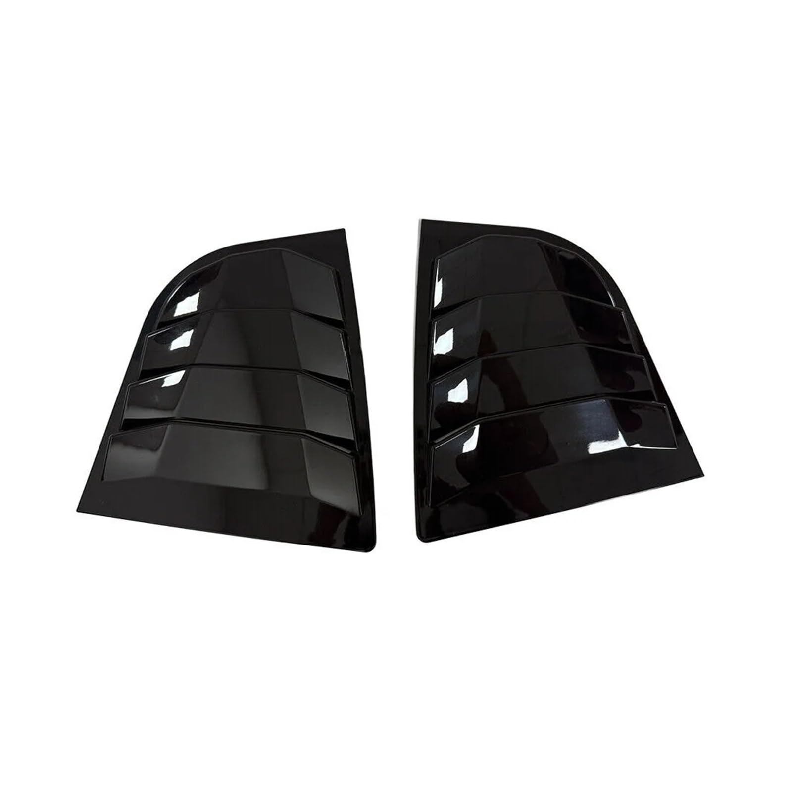 zyppk Heckklappenverkleidung fürs Auto, passend for KIA, Forte K3 2013–2018, Limousinenaufkleber, Entlüftungsschaufel-Lamellen Heckscheibenrollo-Zierleiste(Gloss Black) von zyppk