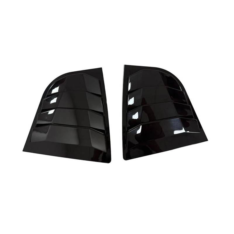 zyppk Heckklappenverkleidung fürs Auto, passend for KIA, Forte K3 2013–2018, Limousinenaufkleber, Entlüftungsschaufel-Lamellen Heckscheibenrollo-Zierleiste(Gloss Black) von zyppk