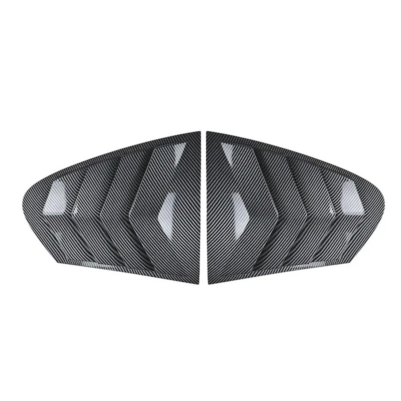 zyppk Heckscheibenabdeckung, passend for 5er F10 525i 530i 2011–2017, seitliche Fensterjalousie Heckscheibenrollo-Zierleiste(Carbon Fiber) von zyppk