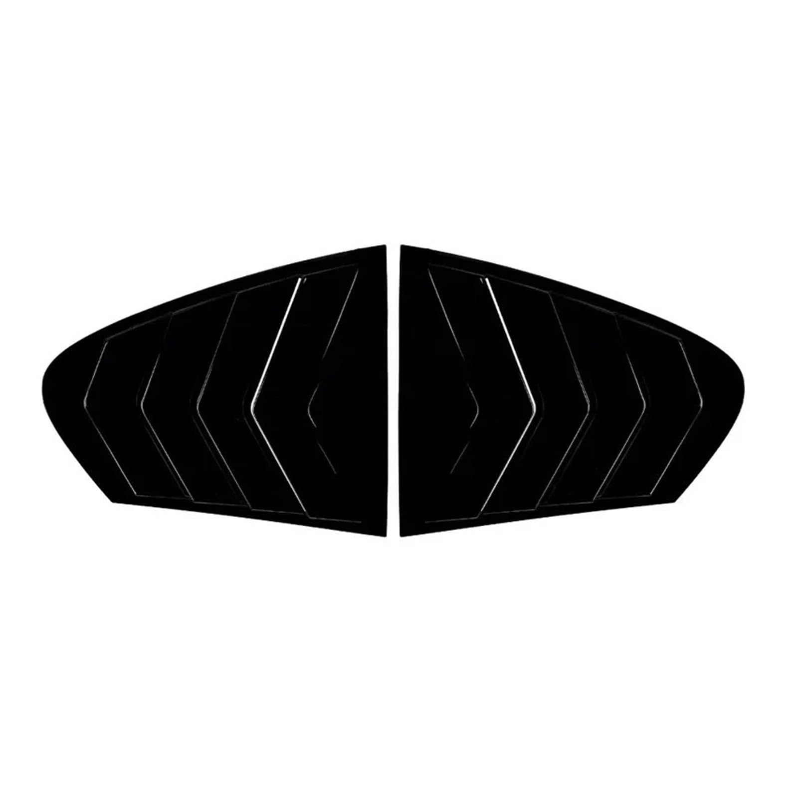 zyppk Heckscheibenabdeckung, passend for 5er F10 525i 530i 2011–2017, seitliche Fensterjalousie Heckscheibenrollo-Zierleiste(Gloss Black) von zyppk