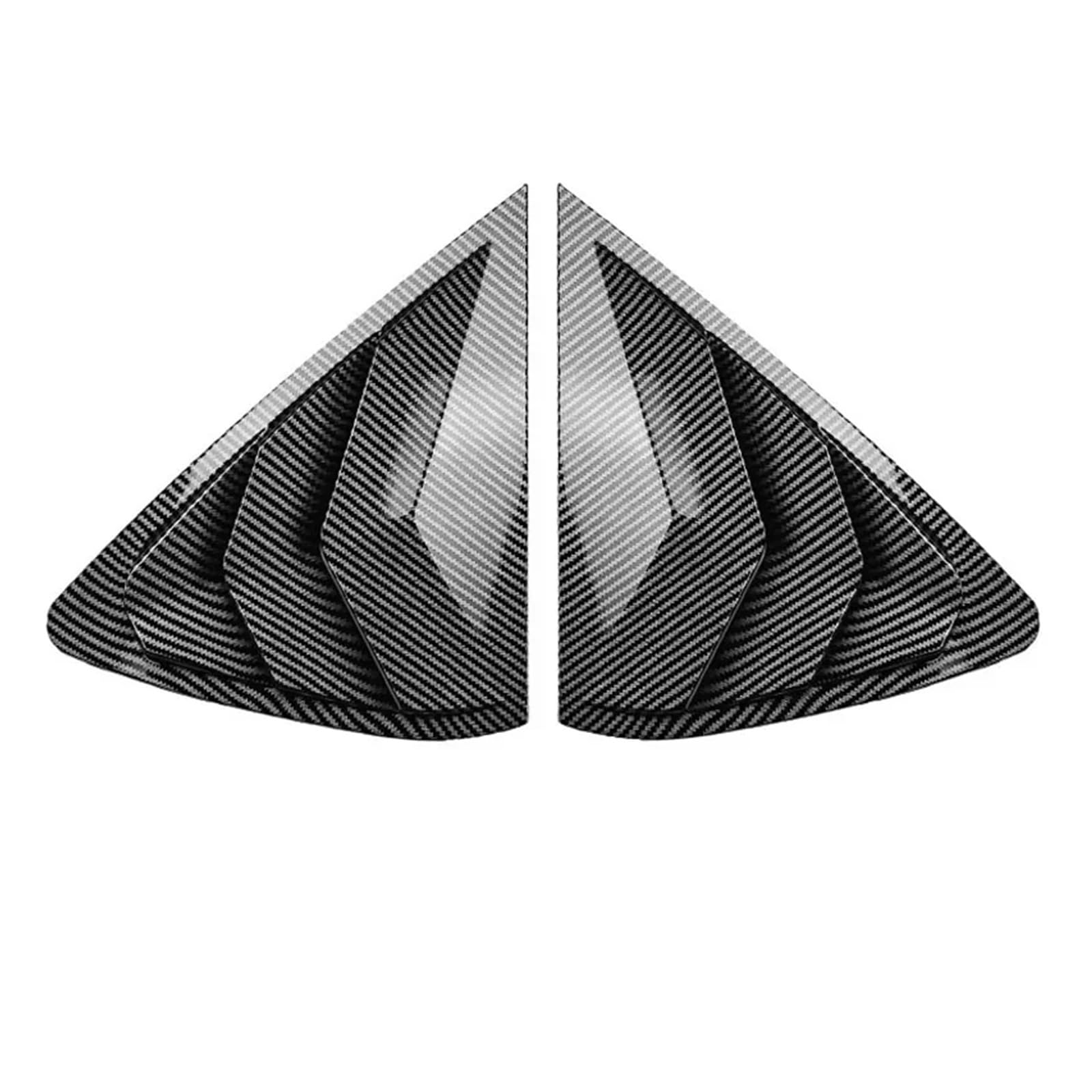 zyppk Heckscheibenabdeckung for Autos, passend for X6 F16 2015–2019, seitliche Lüftungsschlitzverkleidung for Fensterjalousien Heckscheibenrollo-Zierleiste(Carbon Fiber) von zyppk