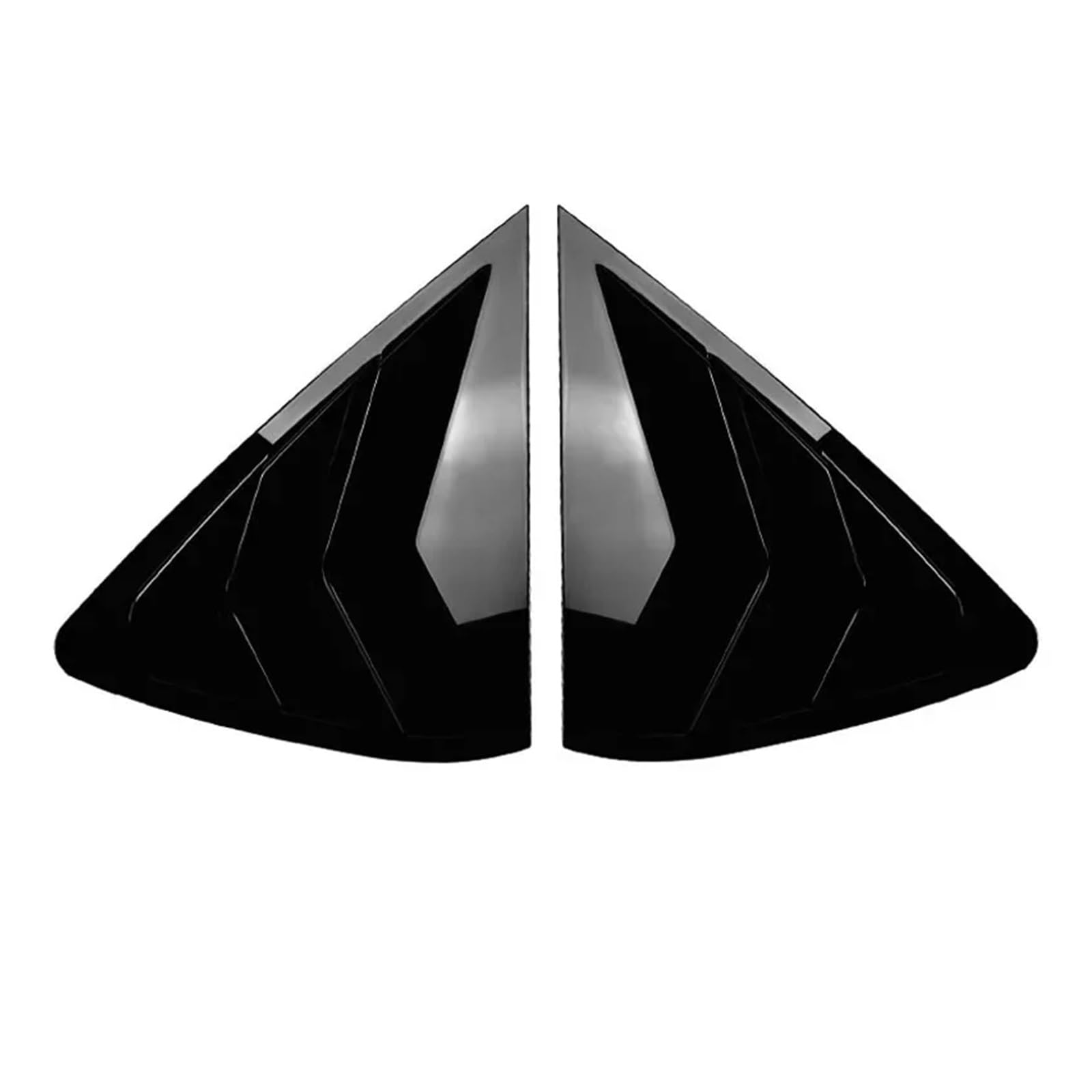 zyppk Heckscheibenabdeckung for Autos, passend for X6 F16 2015–2019, seitliche Lüftungsschlitzverkleidung for Fensterjalousien Heckscheibenrollo-Zierleiste(Gloss Black) von zyppk