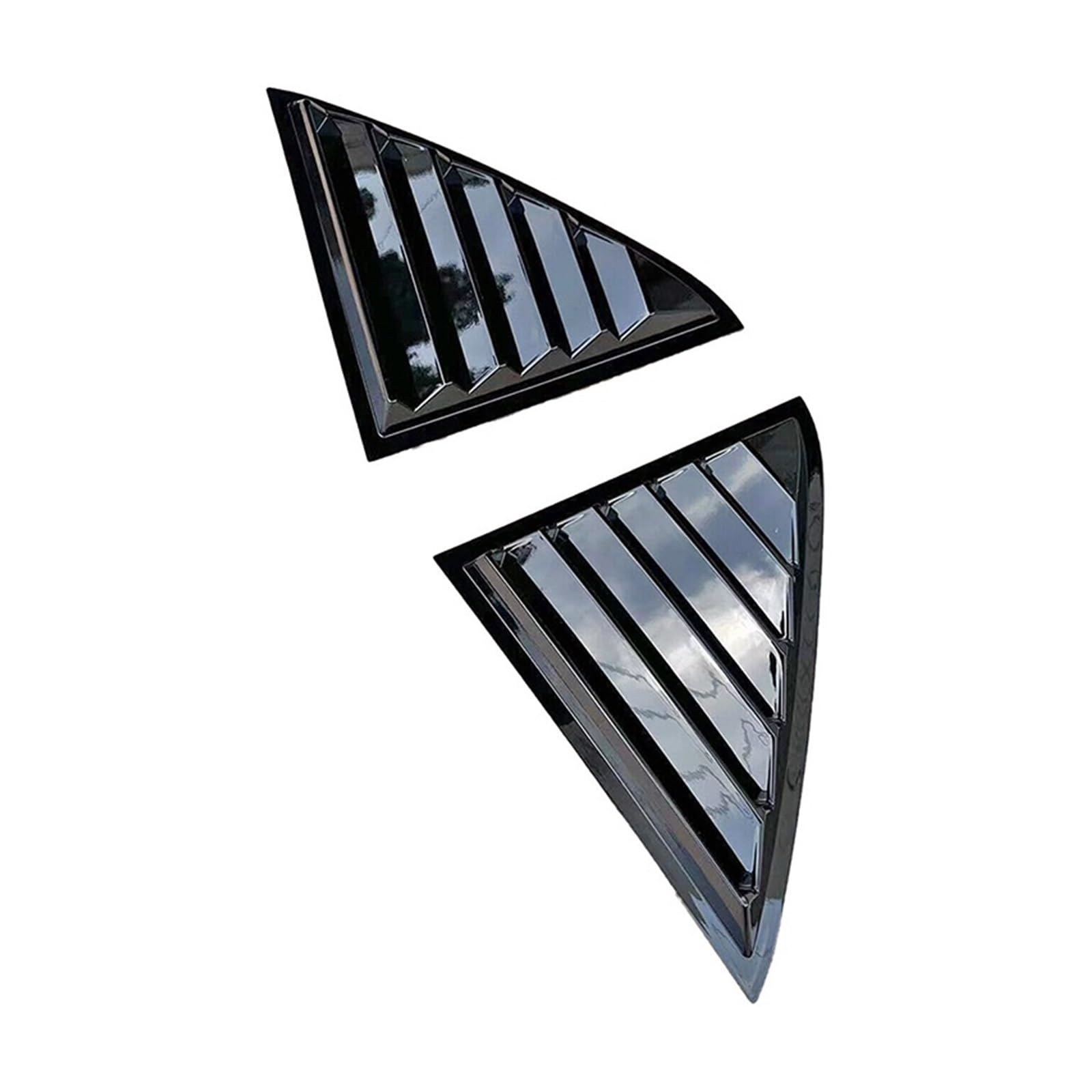 zyppk Lamellenabdeckung, passend for CHRYSLER, 300 300C Limousine 2011–2023, Auto-Styling, Heckscheibenrollladen Heckscheibenrollo-Zierleiste(Bright black) von zyppk