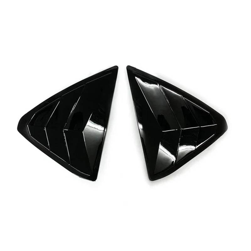 zyppk Lüftungsschlitze for die hinteren Seiten des Autos, passend for Mazda, CX5 2018–2023, Abdeckung for Heckscheibenjalousien Heckscheibenrollo-Zierleiste(Glossy Black) von zyppk