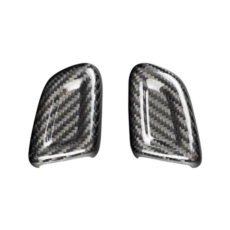 zyppk Schaltknauf-Zierabdeckung, passend for Volvo, XC40 XC60 XC90 S90 S60 V60 V90 2021, Kohlefaser-Auto Schutzhülle für Schaltknauf von zyppk