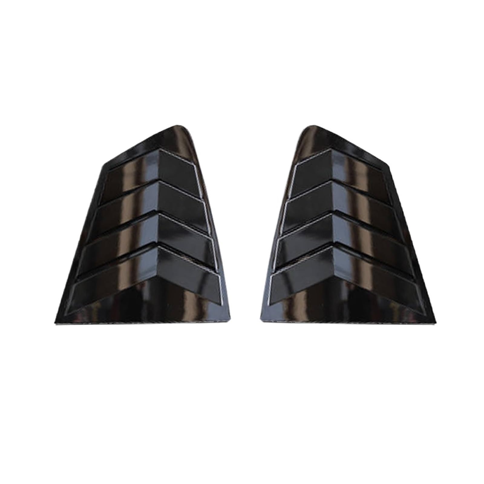 zyppk Seitenabdeckung for Heckklappenfenster, passend for Mazda, 3 Axela Sedan 2020–2022 Heckscheibenrollo-Zierleiste(Bright black) von zyppk